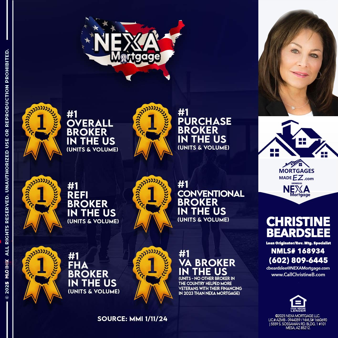 #1 - Christine Beardslee -MLO/Executive Partner/National Recruiter/Faster/Easier/Better Rates