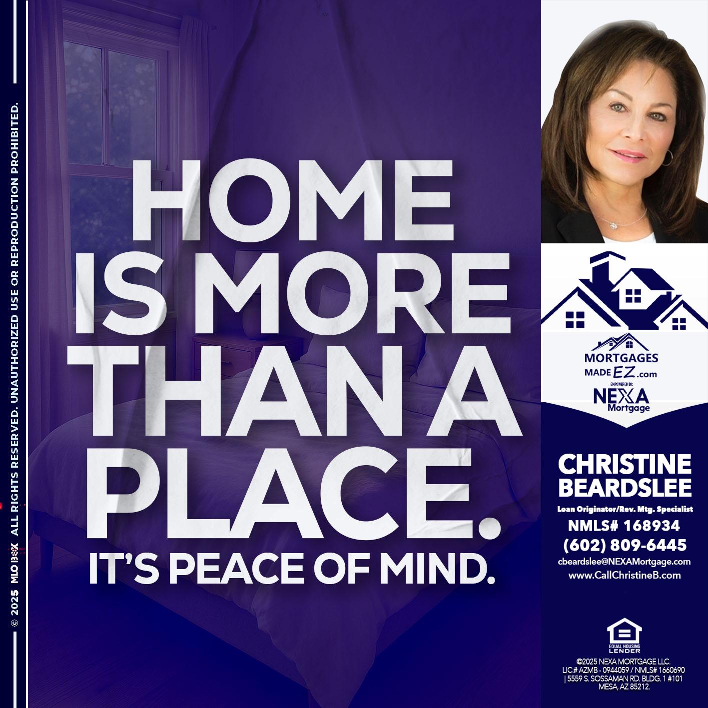 HOME IS MORE - Christine Beardslee -MLO/Executive Partner/National Recruiter/Faster/Easier/Better Rates
