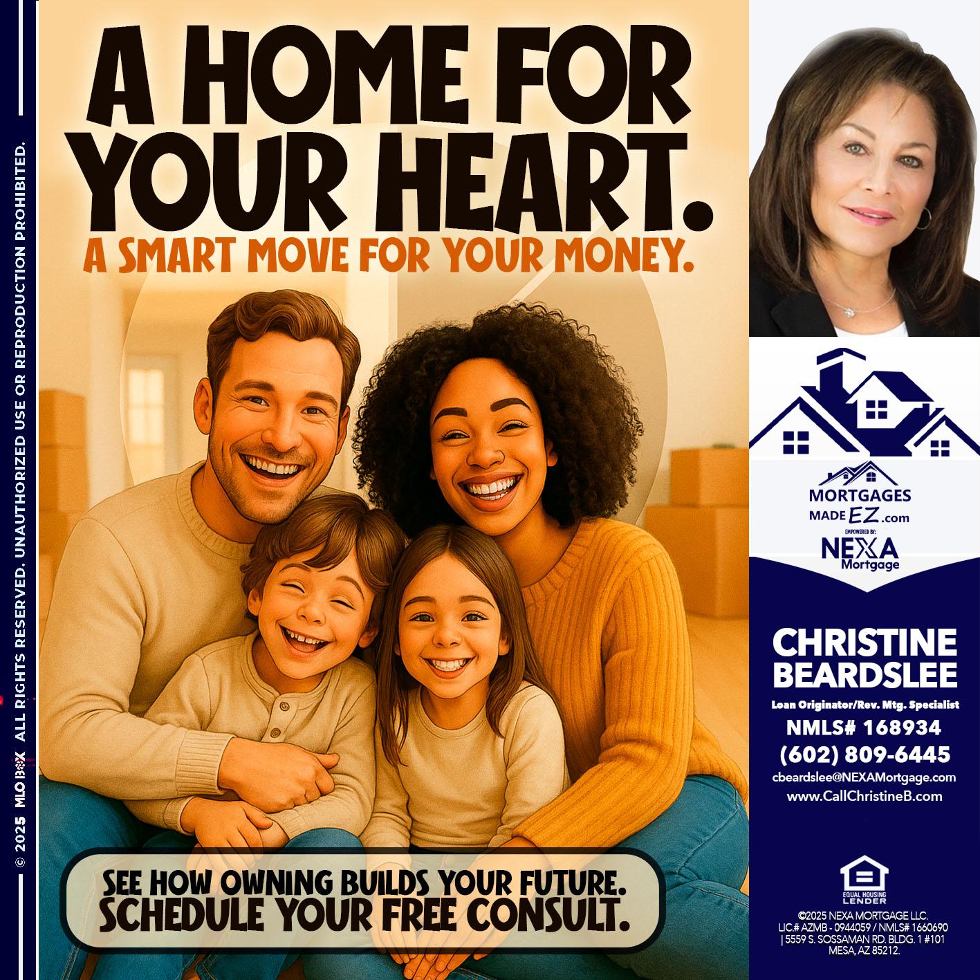 A HOME FOR - Christine Beardslee -MLO/Executive Partner/National Recruiter/Faster/Easier/Better Rates