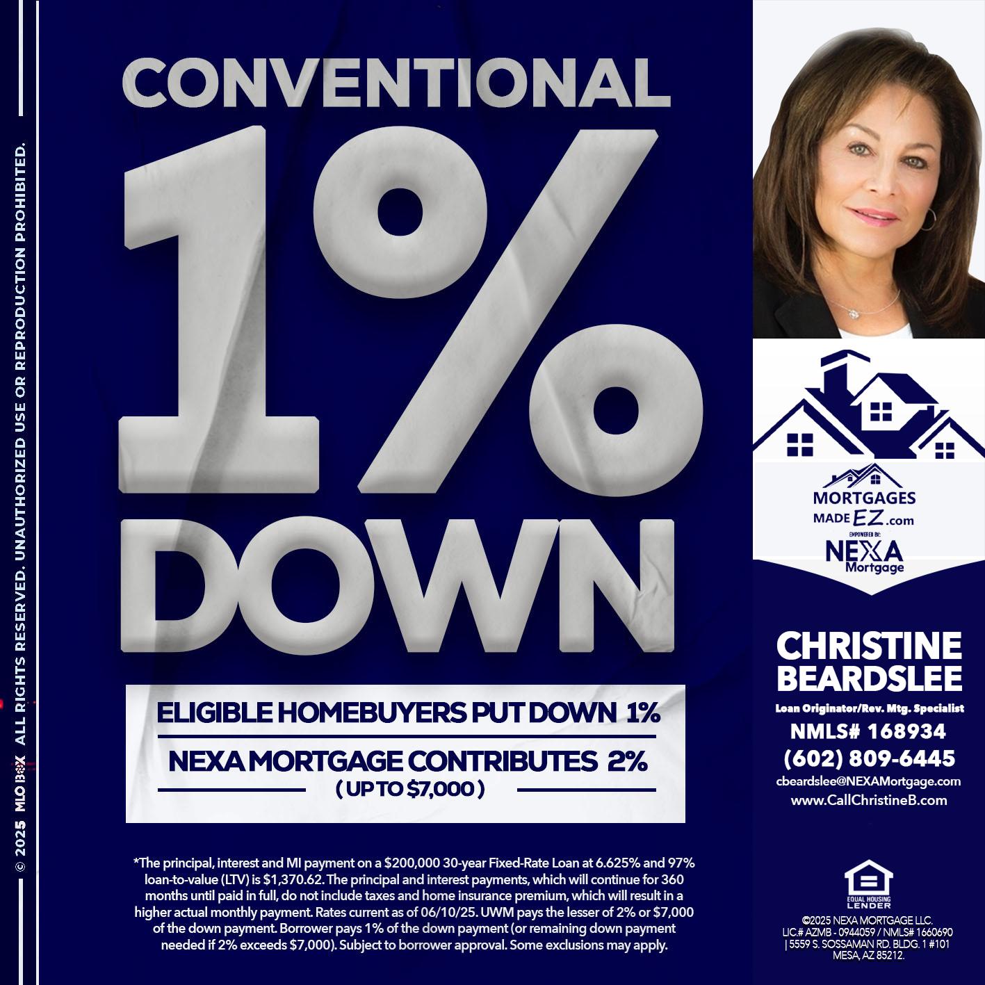 CONVENTIONAL - Christine Beardslee -MLO/Executive Partner/National Recruiter/Faster/Easier/Better Rates