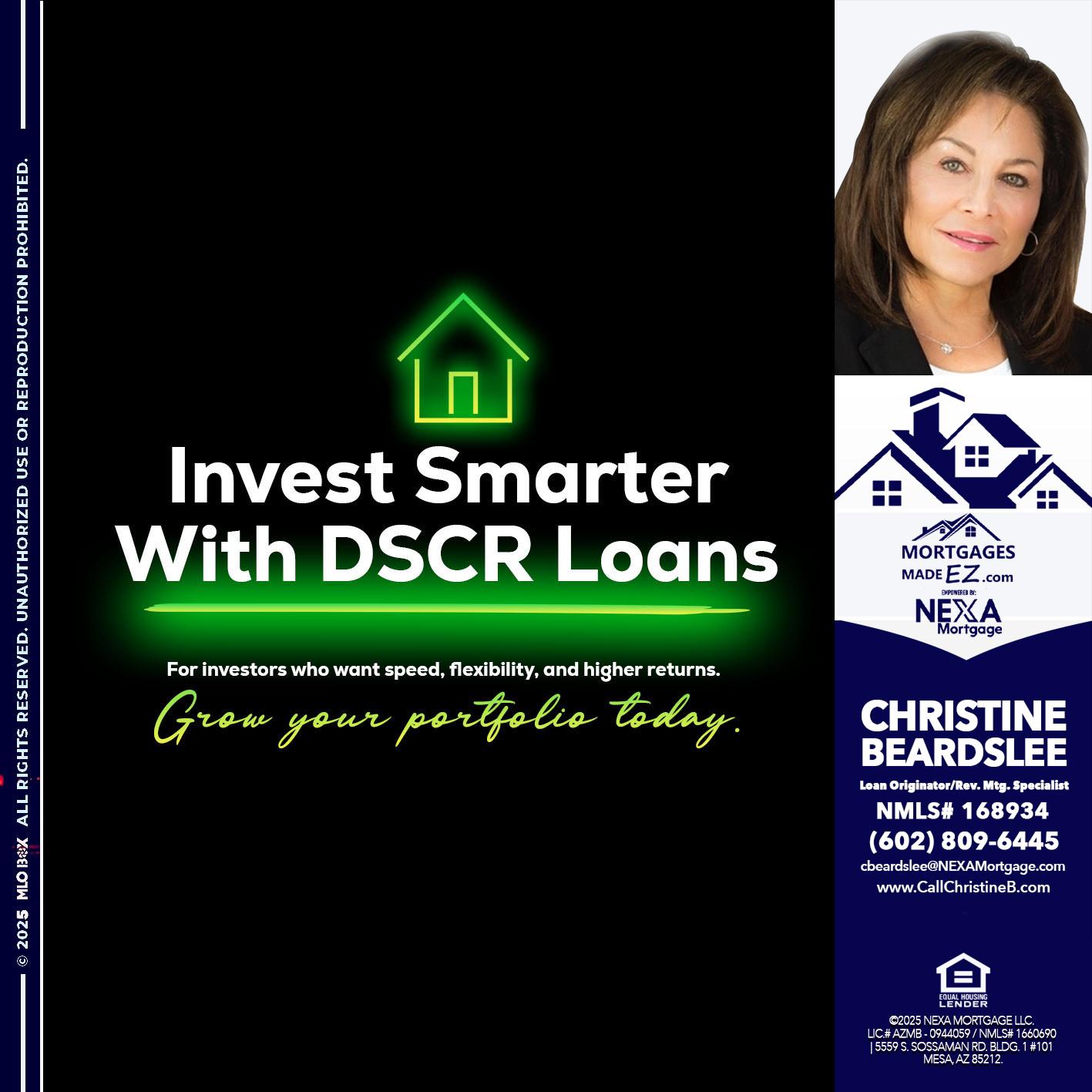invest smarter - Christine Beardslee -MLO/Executive Partner/National Recruiter/Faster/Easier/Better Rates