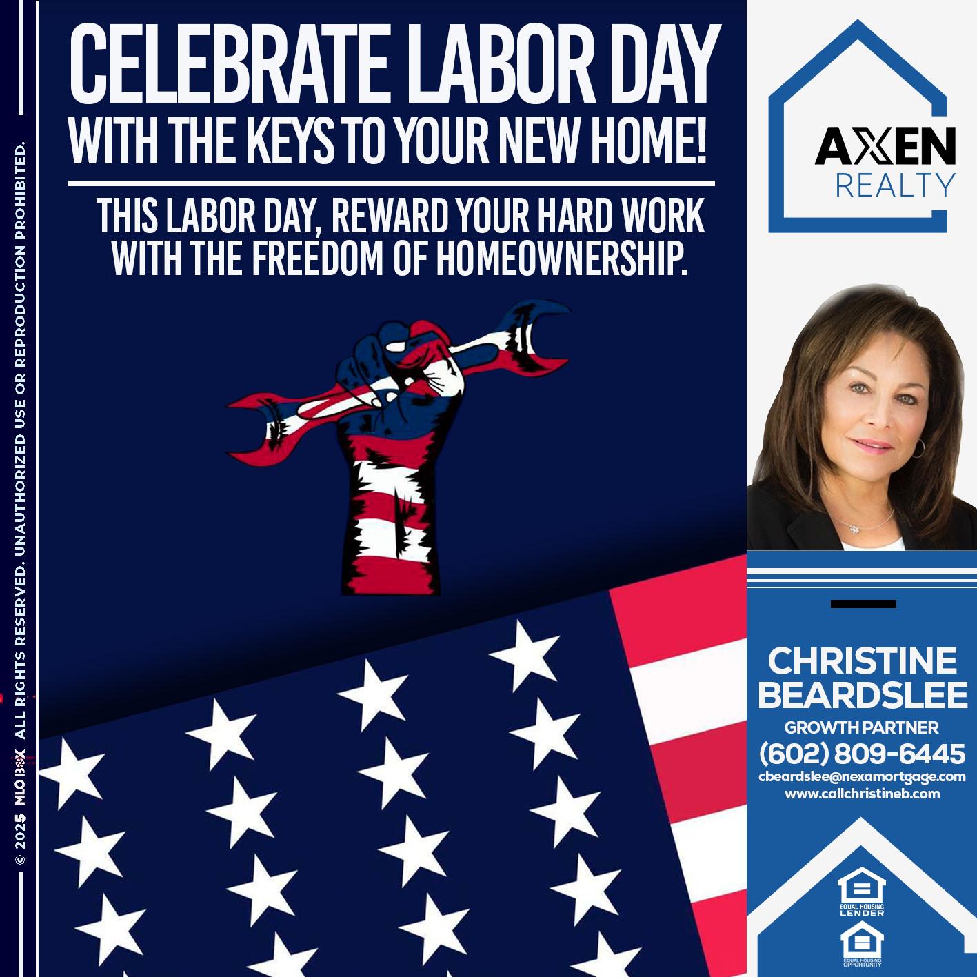 LABOR DAY - Christine Beardslee -MLO/Executive Partner/National Recruiter/Faster/Easier/Better Rates
