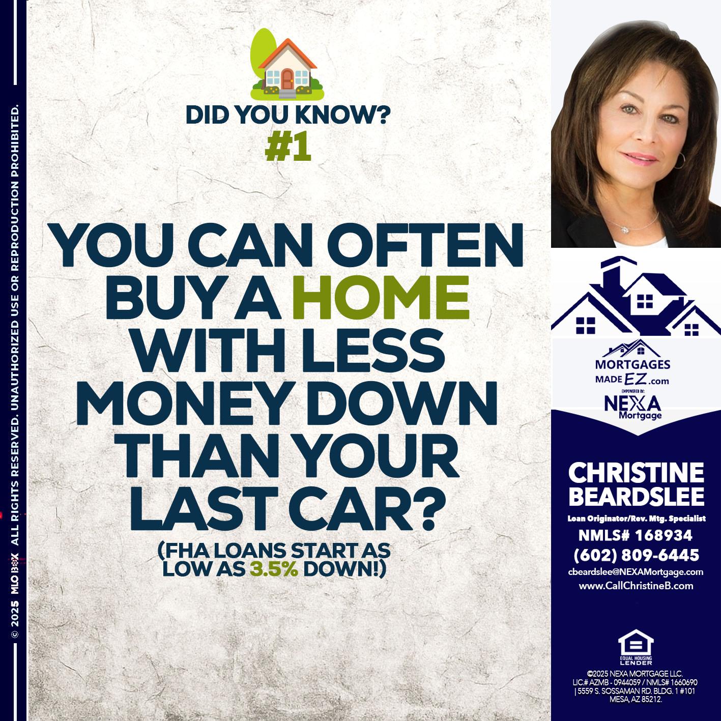 DID YOU KNOW #1 - Christine Beardslee -MLO/Executive Partner/National Recruiter/Faster/Easier/Better Rates