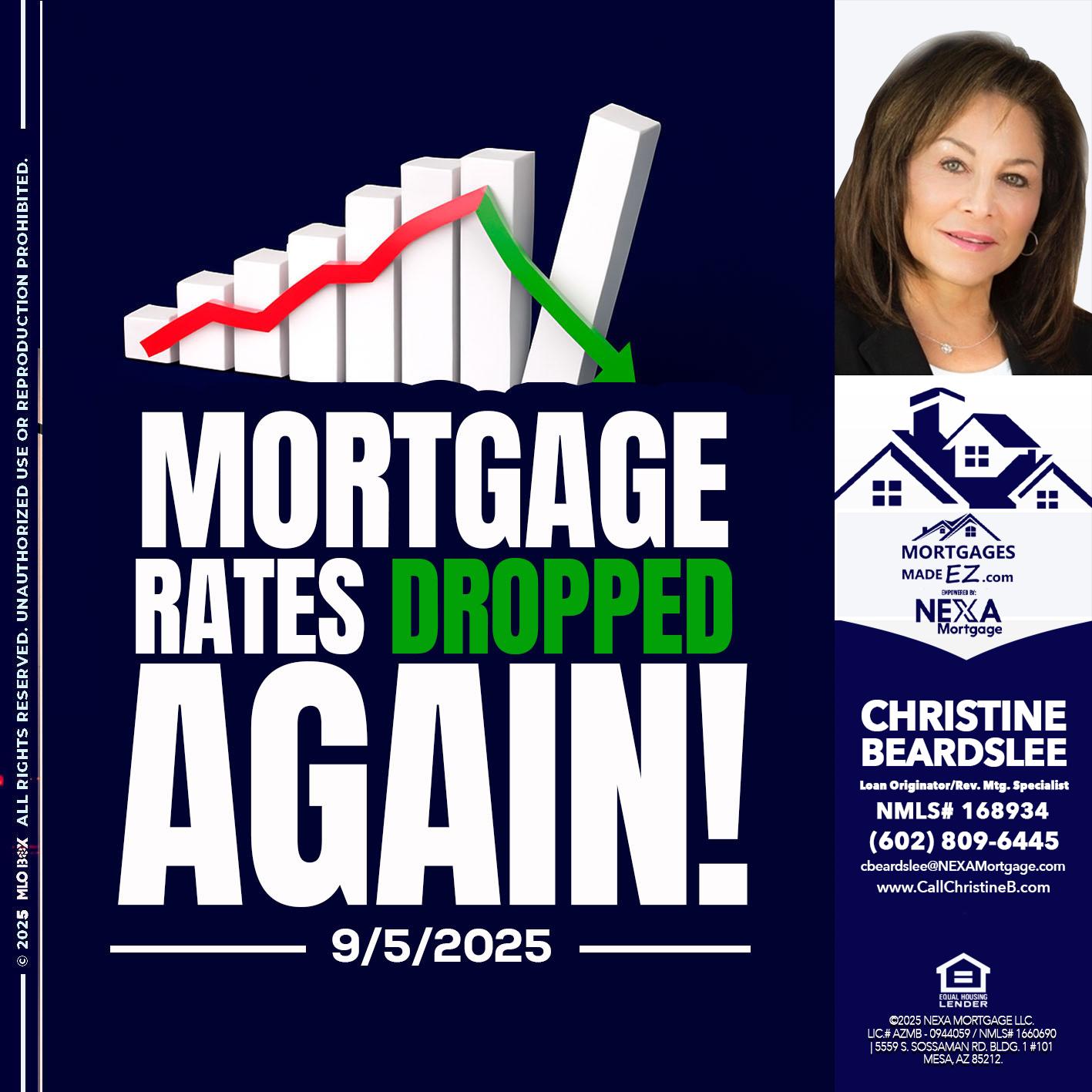 RATES DROP - Christine Beardslee -MLO/Executive Partner/National Recruiter/Faster/Easier/Better Rates