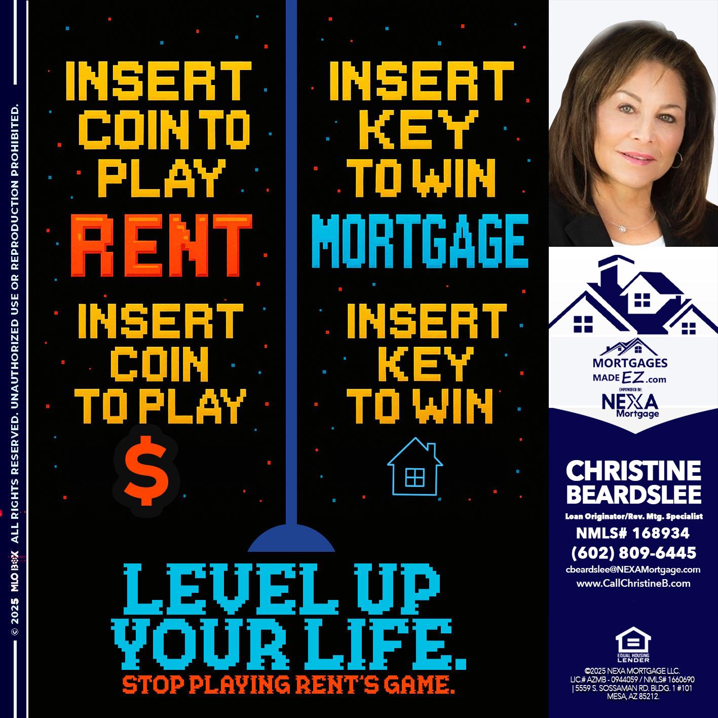 INSERT COIN - Christine Beardslee -MLO/Executive Partner/National Recruiter/Faster/Easier/Better Rates