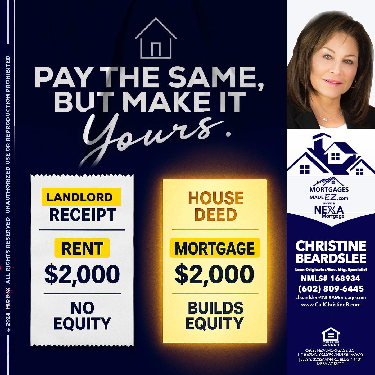 pay the same - Christine Beardslee -MLO/Executive Partner/National Recruiter/Faster/Easier/Better Rates