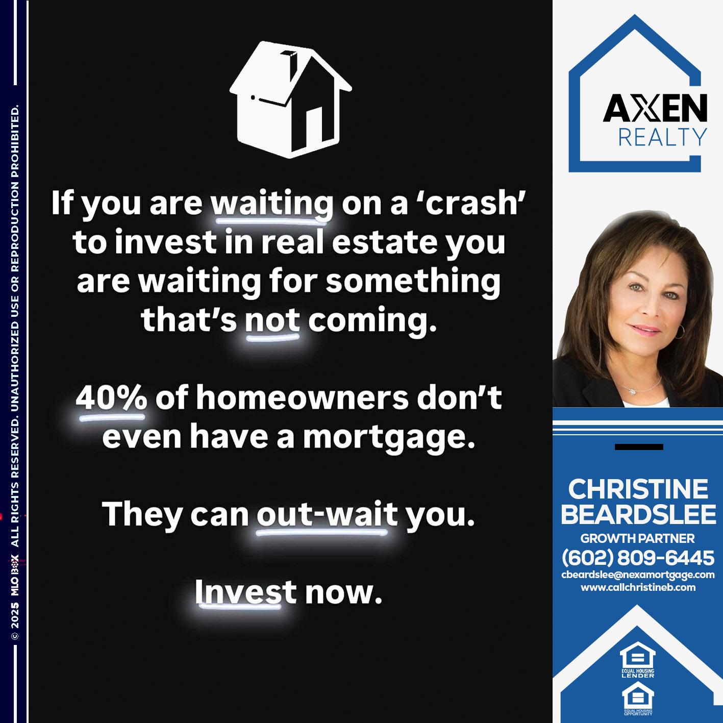 if you are waiting - Christine Beardslee -MLO/Executive Partner/National Recruiter/Faster/Easier/Better Rates