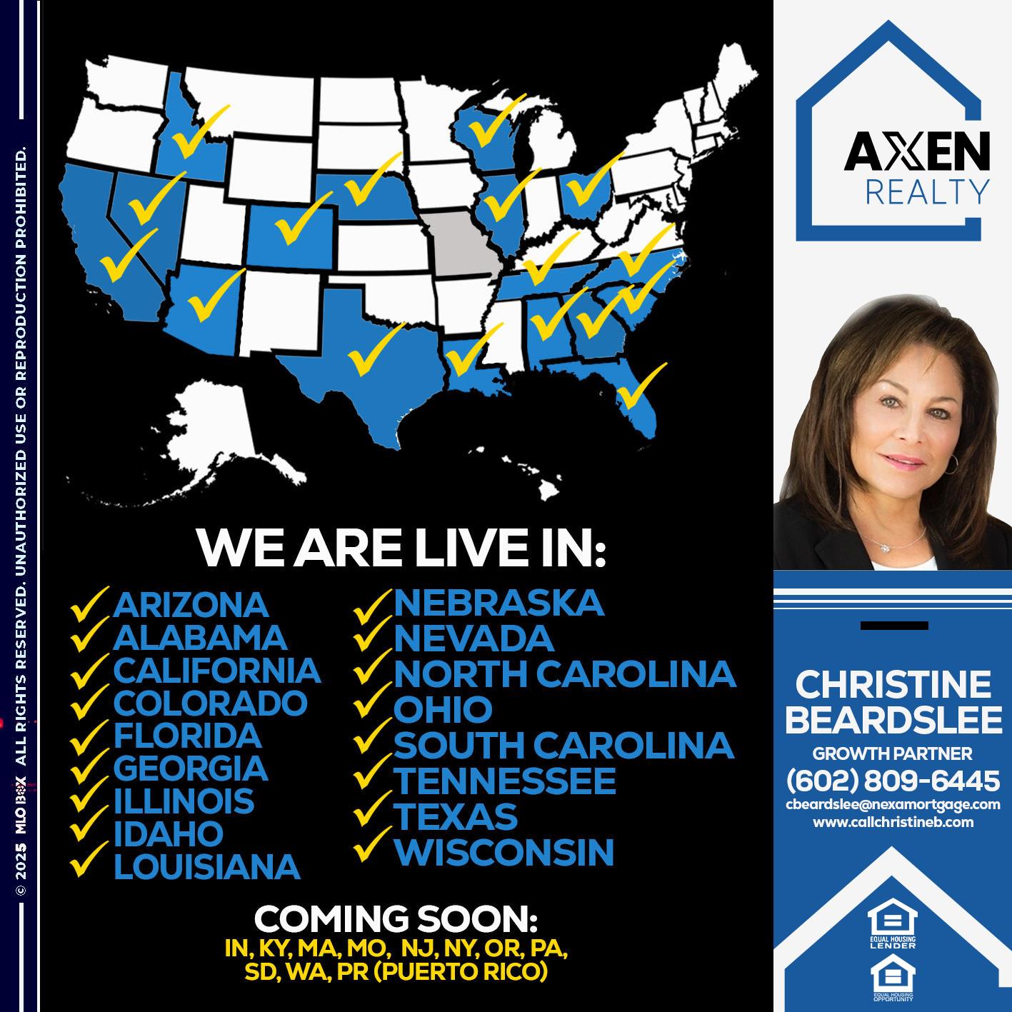 WE ARE LIVE IN IDAHO - Christine Beardslee -MLO/Executive Partner/National Recruiter/Faster/Easier/Better Rates
