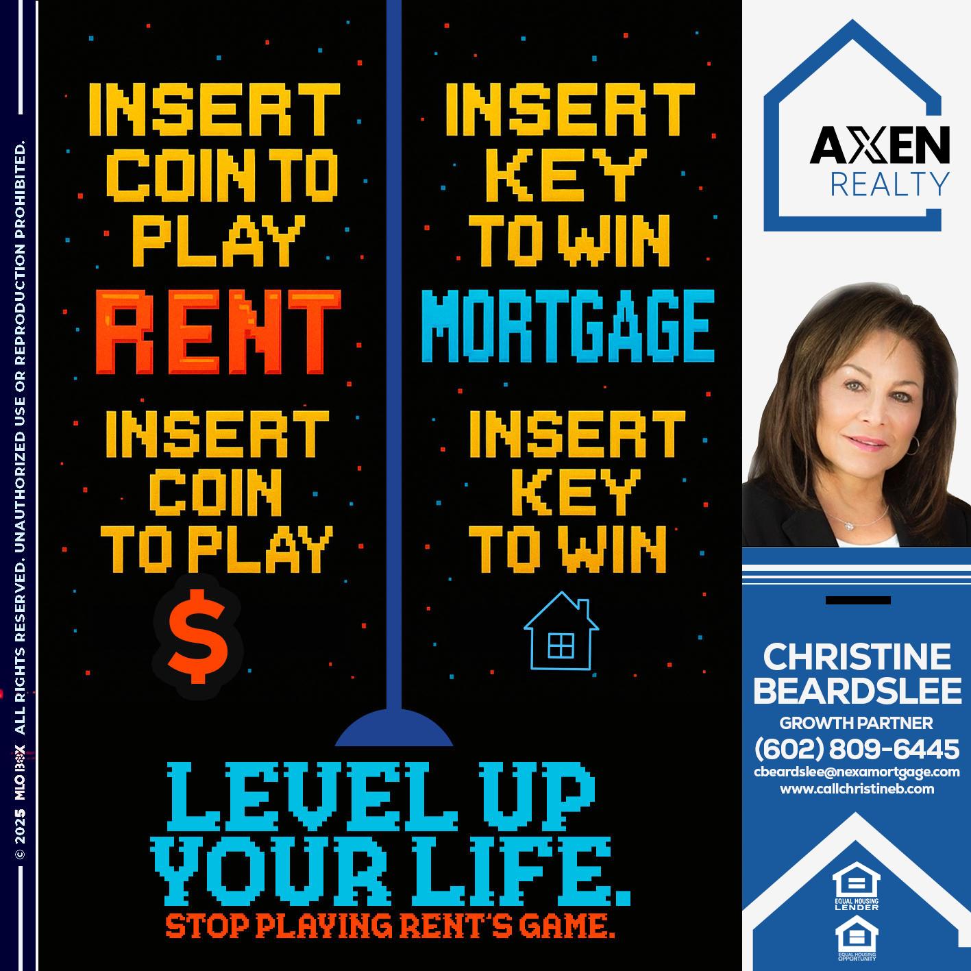 INSERT COIN - Christine Beardslee -MLO/Executive Partner/National Recruiter/Faster/Easier/Better Rates