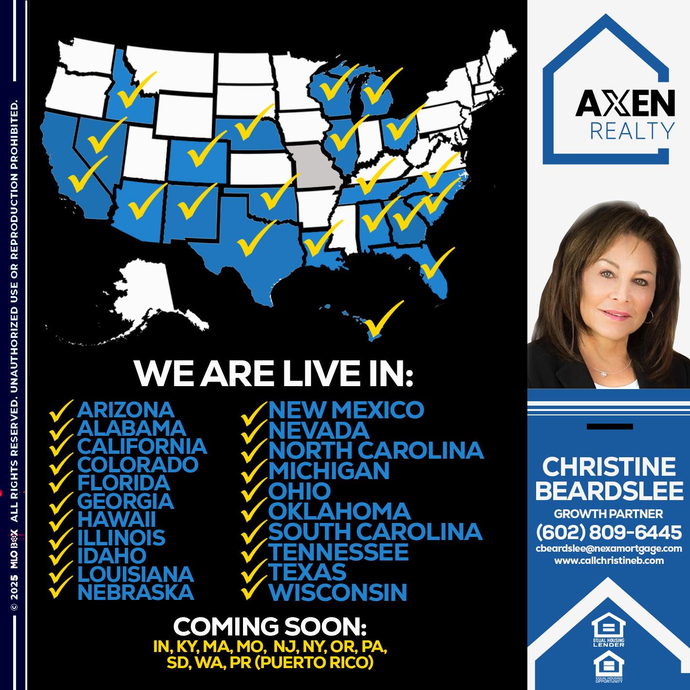 WE ARE LIVE IN HAWAII - Christine Beardslee -MLO/Executive Partner/National Recruiter/Faster/Easier/Better Rates