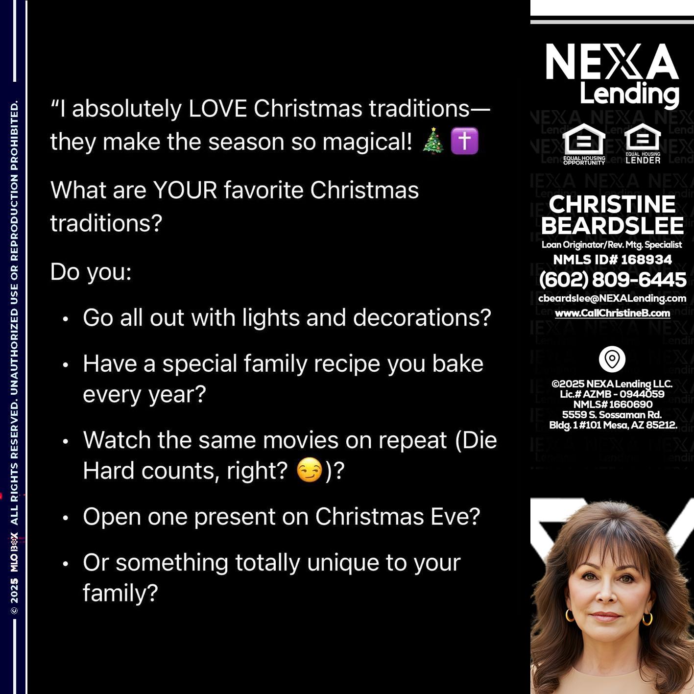 I love christmas - Christine Beardslee -MLO/Executive Partner/National Recruiter/Faster/Easier/Better Rates