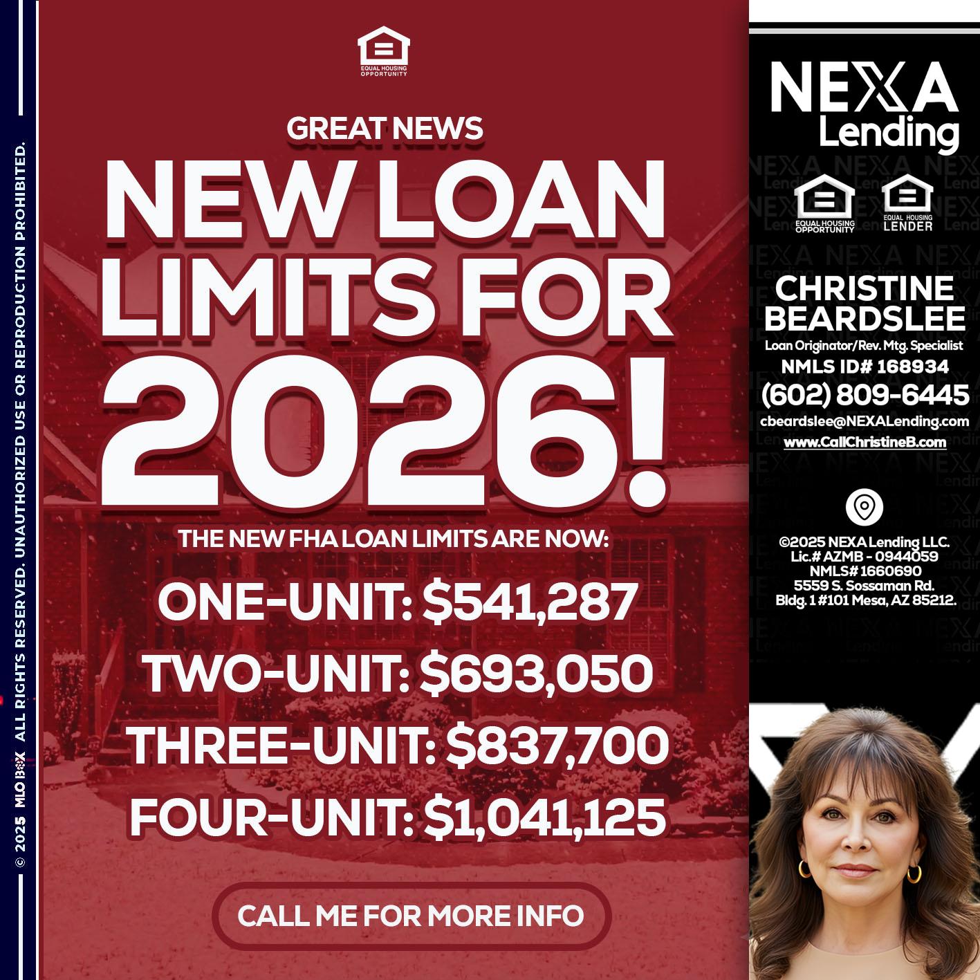 loan limits - Christine Beardslee -MLO/Executive Partner/National Recruiter/Faster/Easier/Better Rates