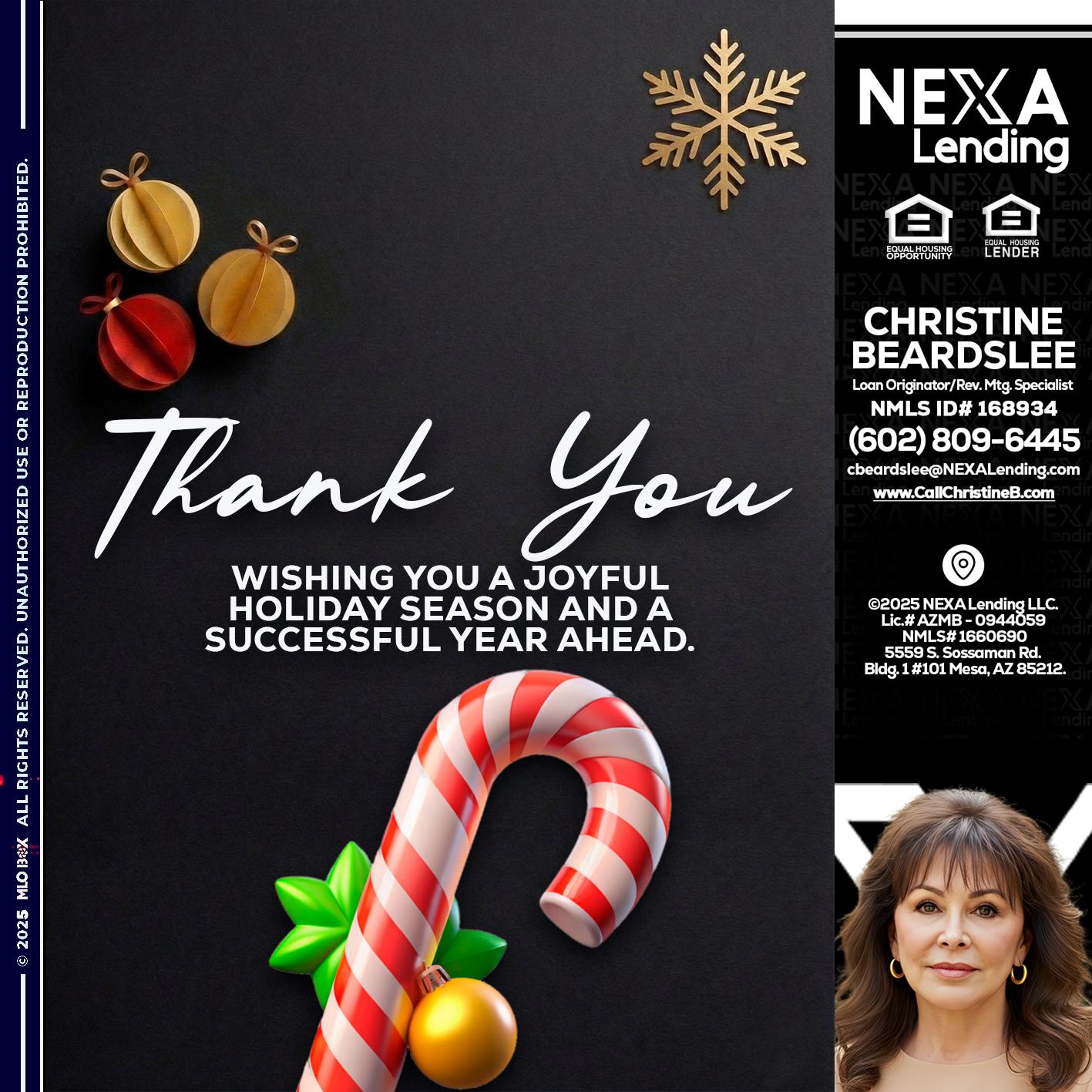 THANK YOU - Christine Beardslee -MLO/Executive Partner/National Recruiter/Faster/Easier/Better Rates