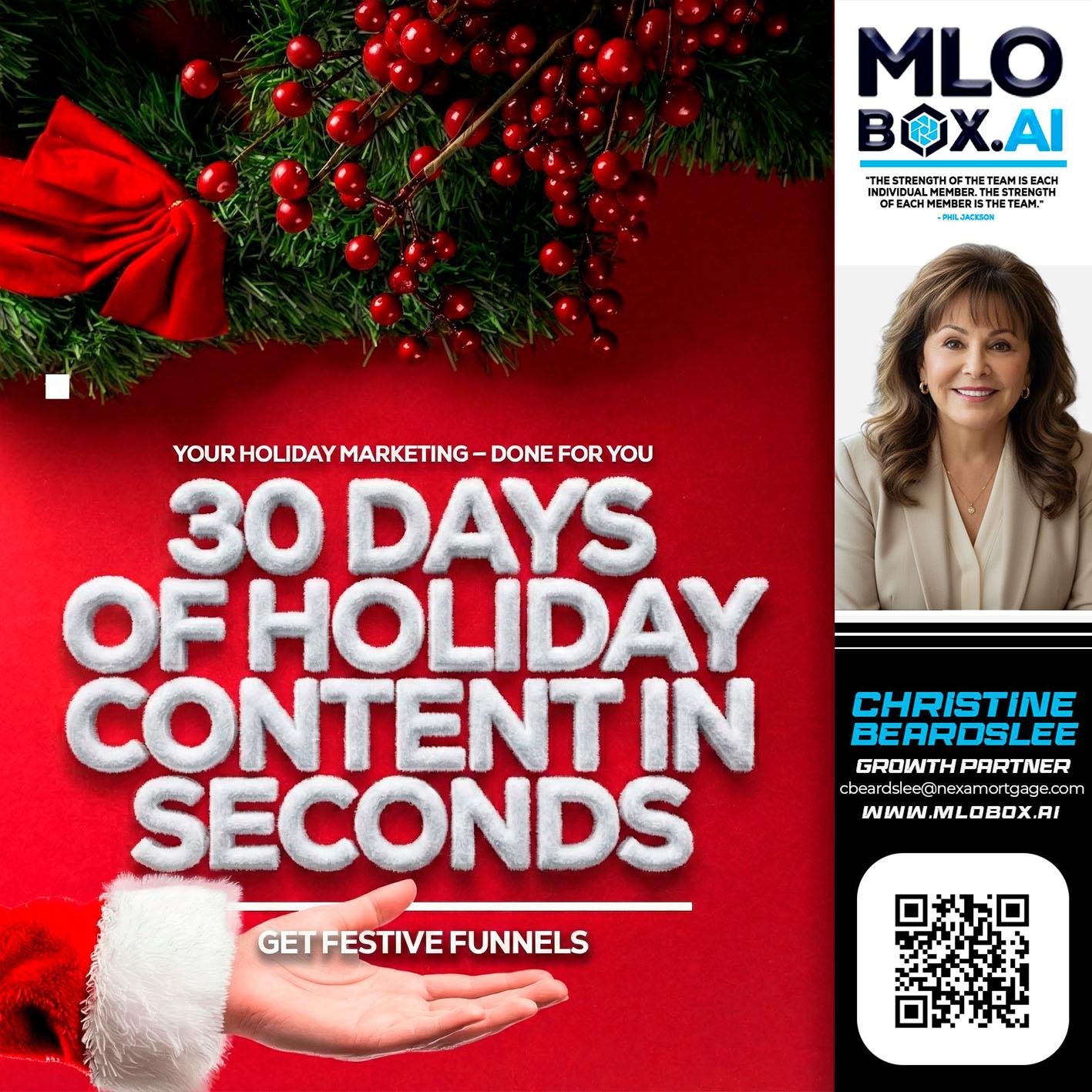 30 DAYS - Christine Beardslee -MLO/Executive Partner/National Recruiter/Faster/Easier/Better Rates
