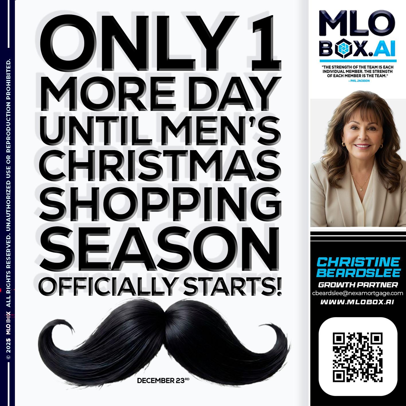 only one more day - Christine Beardslee -MLO/Executive Partner/National Recruiter/Faster/Easier/Better Rates