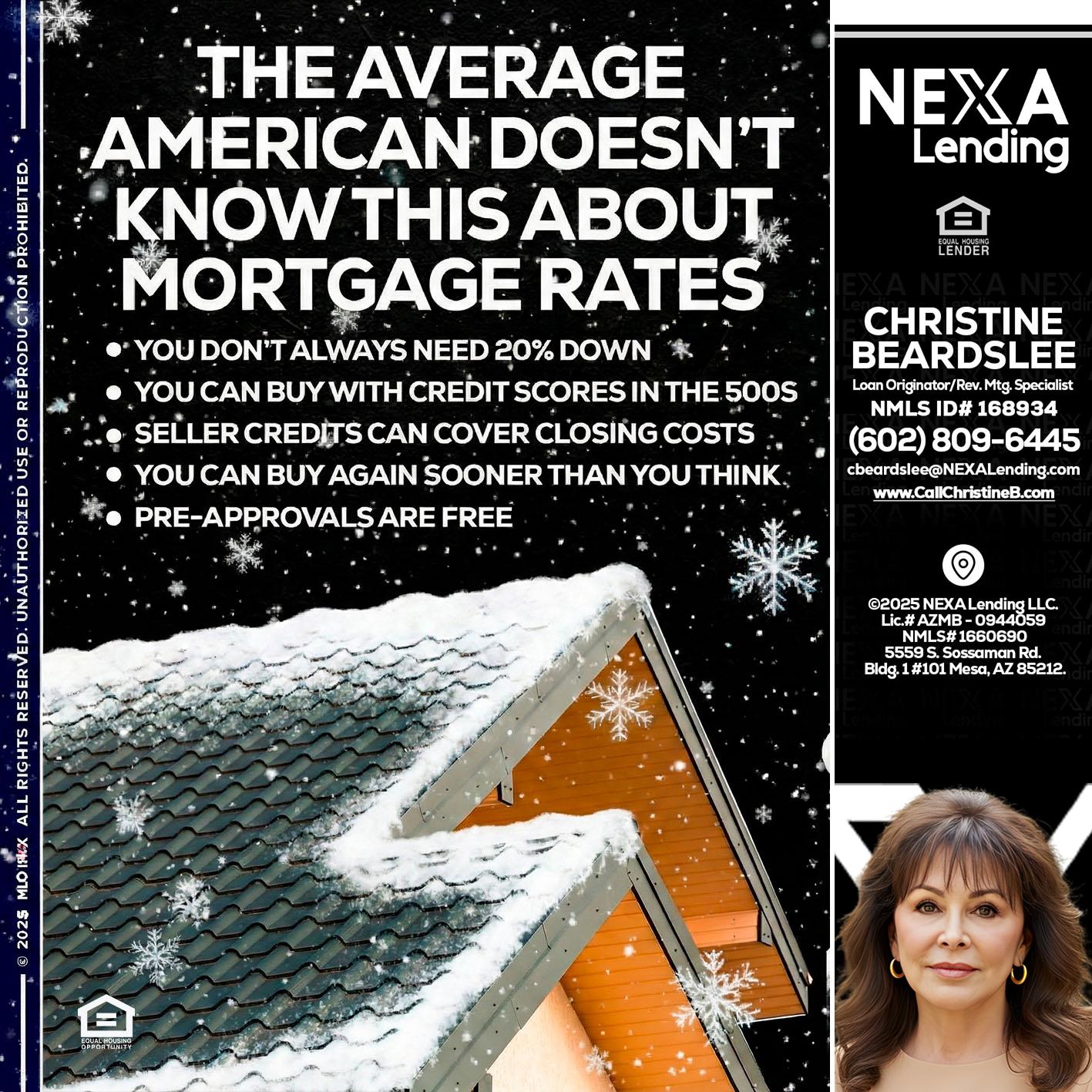 THE AVERAGE - Christine Beardslee -MLO/Executive Partner/National Recruiter/Faster/Easier/Better Rates