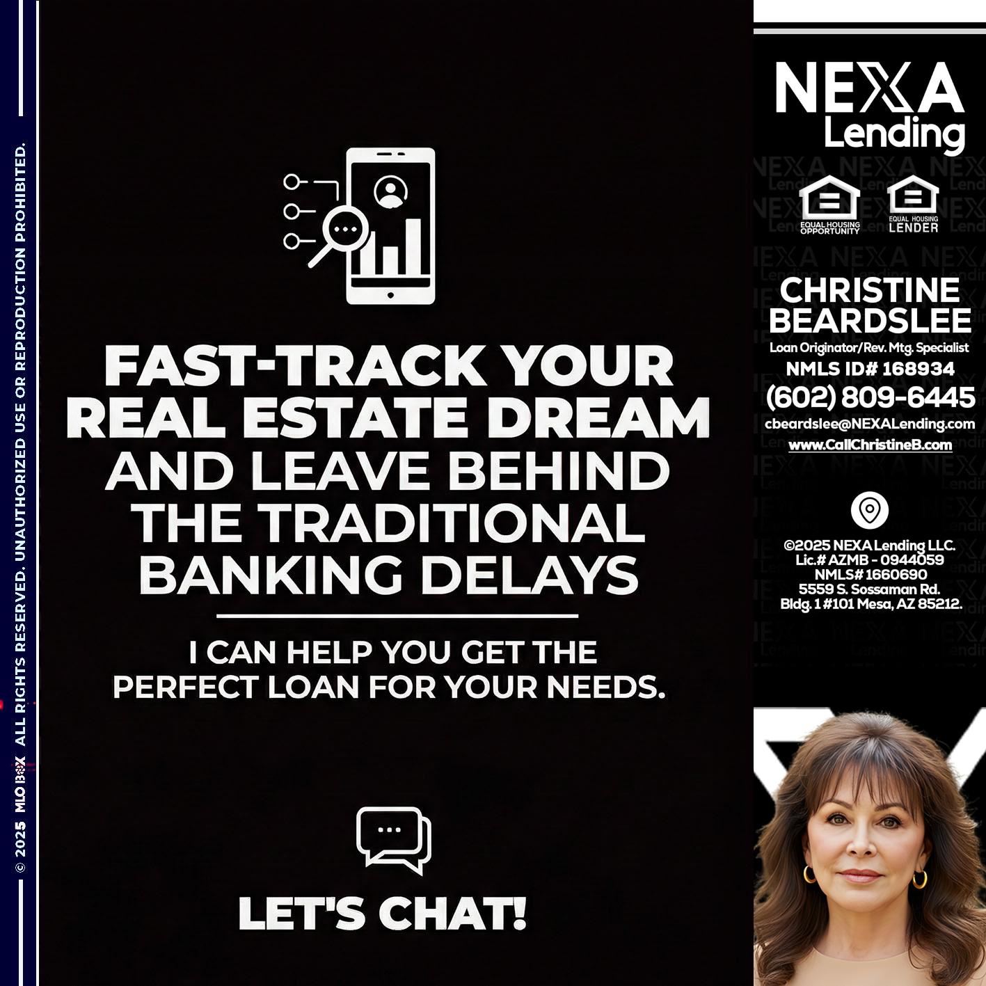 FAST TRACK - Christine Beardslee -MLO/Executive Partner/National Recruiter/Faster/Easier/Better Rates