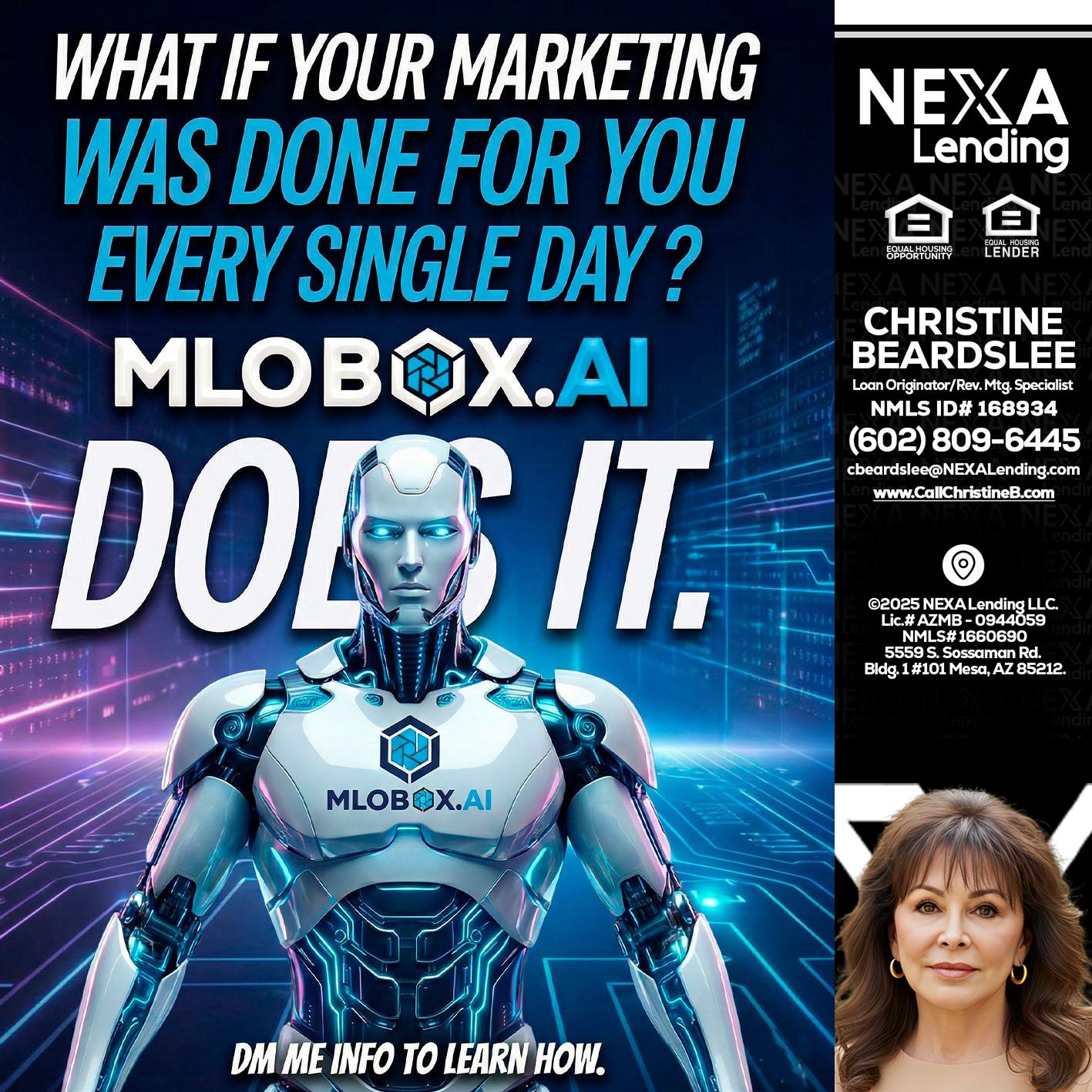 DOES IT - Christine Beardslee -MLO/Executive Partner/National Recruiter/Faster/Easier/Better Rates