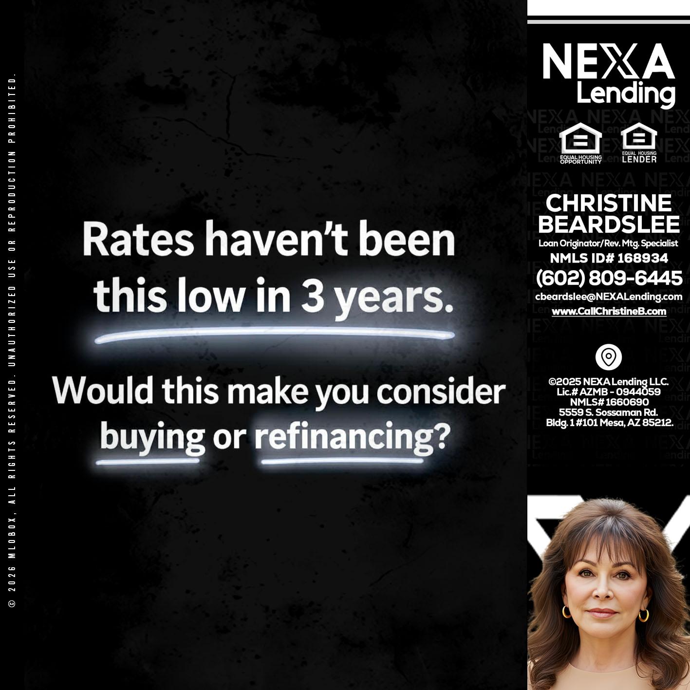 RATES HAVEN'T - Christine Beardslee -MLO/Executive Partner/National Recruiter/Faster/Easier/Better Rates