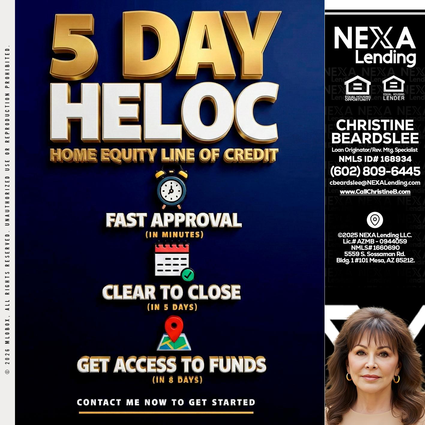 5 day hello - Christine Beardslee -MLO/Executive Partner/National Recruiter/Faster/Easier/Better Rates
