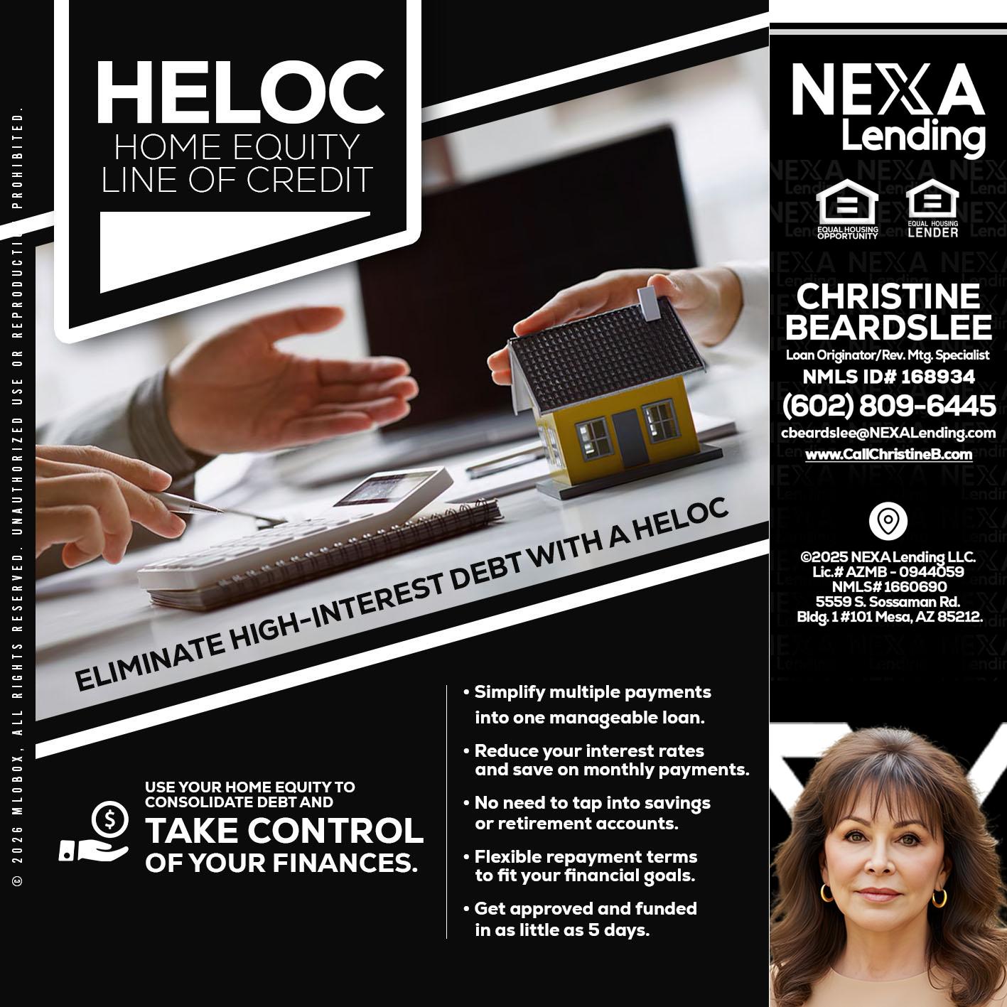 HELOC - Christine Beardslee -MLO/Executive Partner/National Recruiter/Faster/Easier/Better Rates
