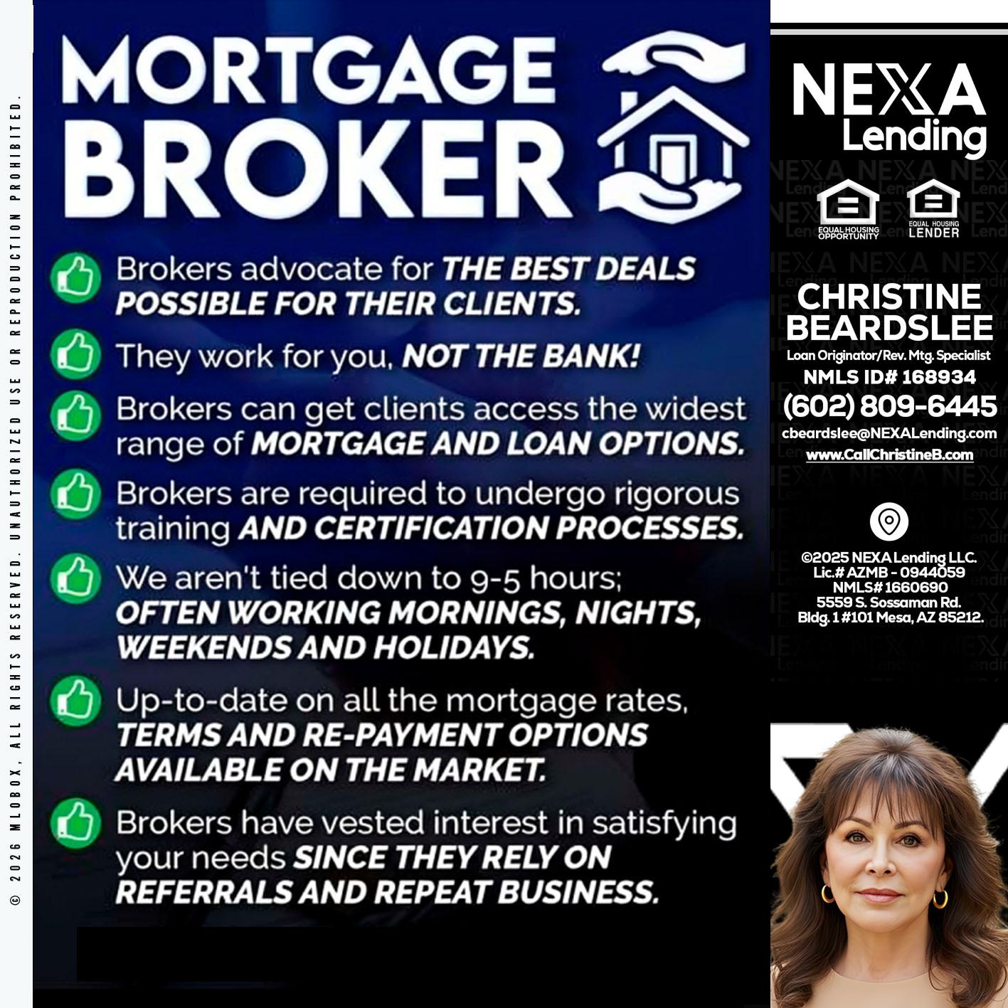 MORTGAGE BROKER - Christine Beardslee -MLO/Executive Partner/National Recruiter/Faster/Easier/Better Rates