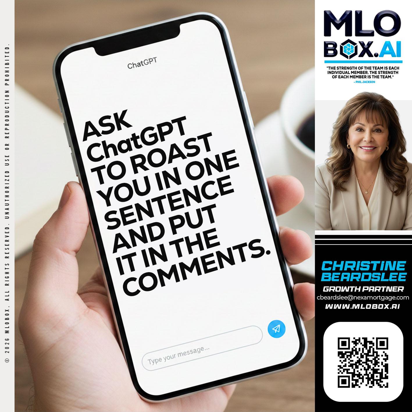 ASK CHAT GPT - Christine Beardslee -MLO/Executive Partner/National Recruiter/Faster/Easier/Better Rates