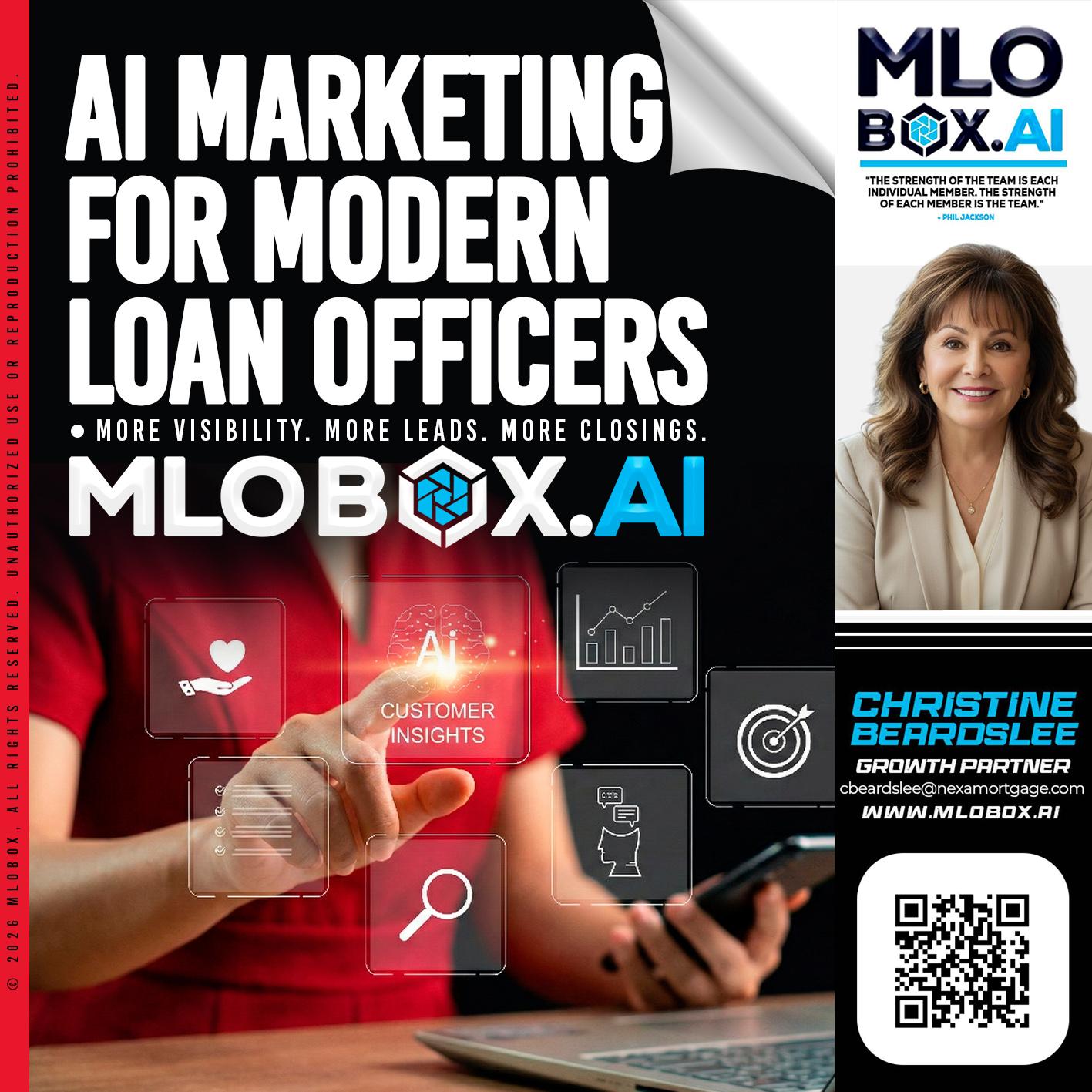 AI MARKETING - Christine Beardslee -MLO/Executive Partner/National Recruiter/Faster/Easier/Better Rates