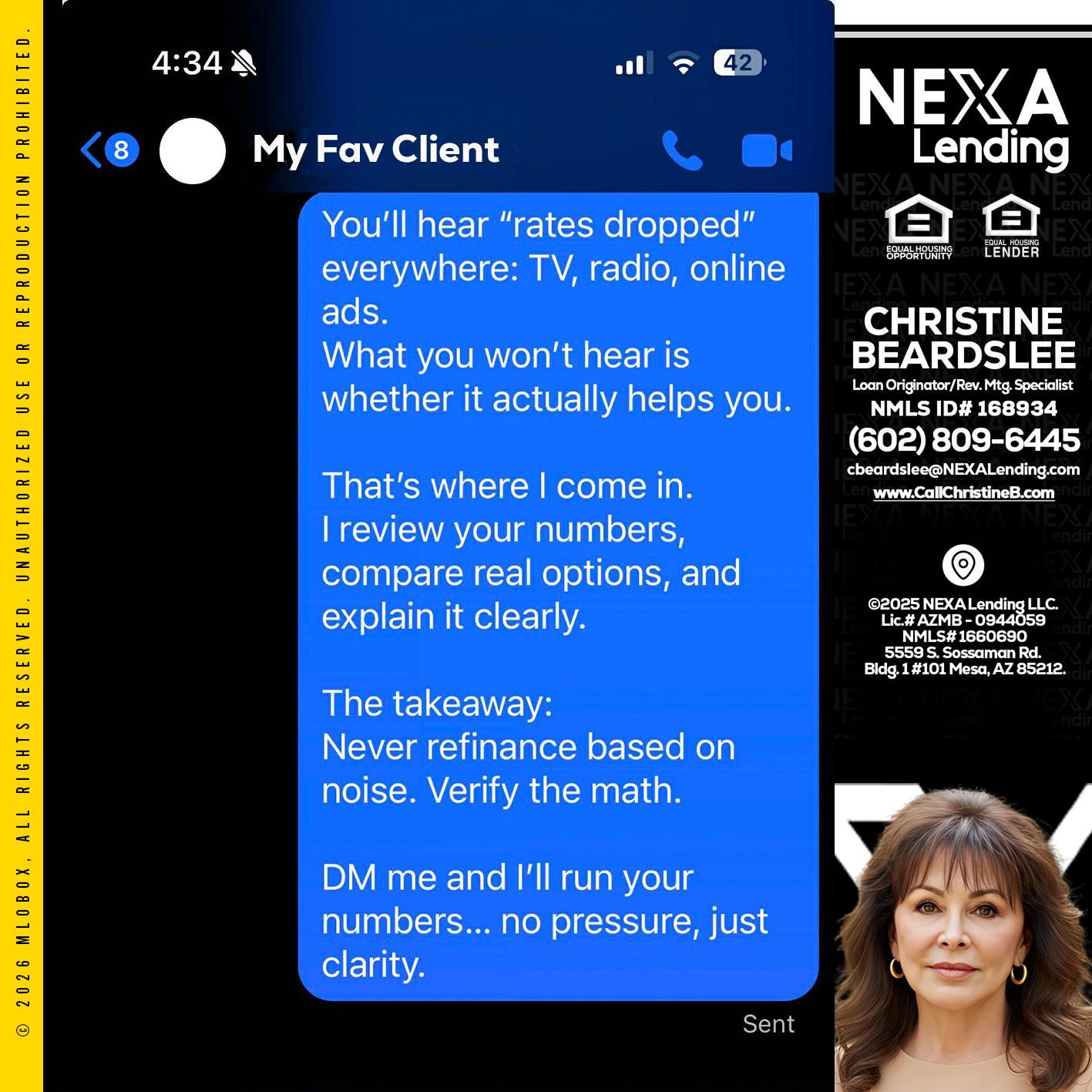 MY FAV CLIENT - Christine Beardslee -MLO/Executive Partner/National Recruiter/Faster/Easier/Better Rates