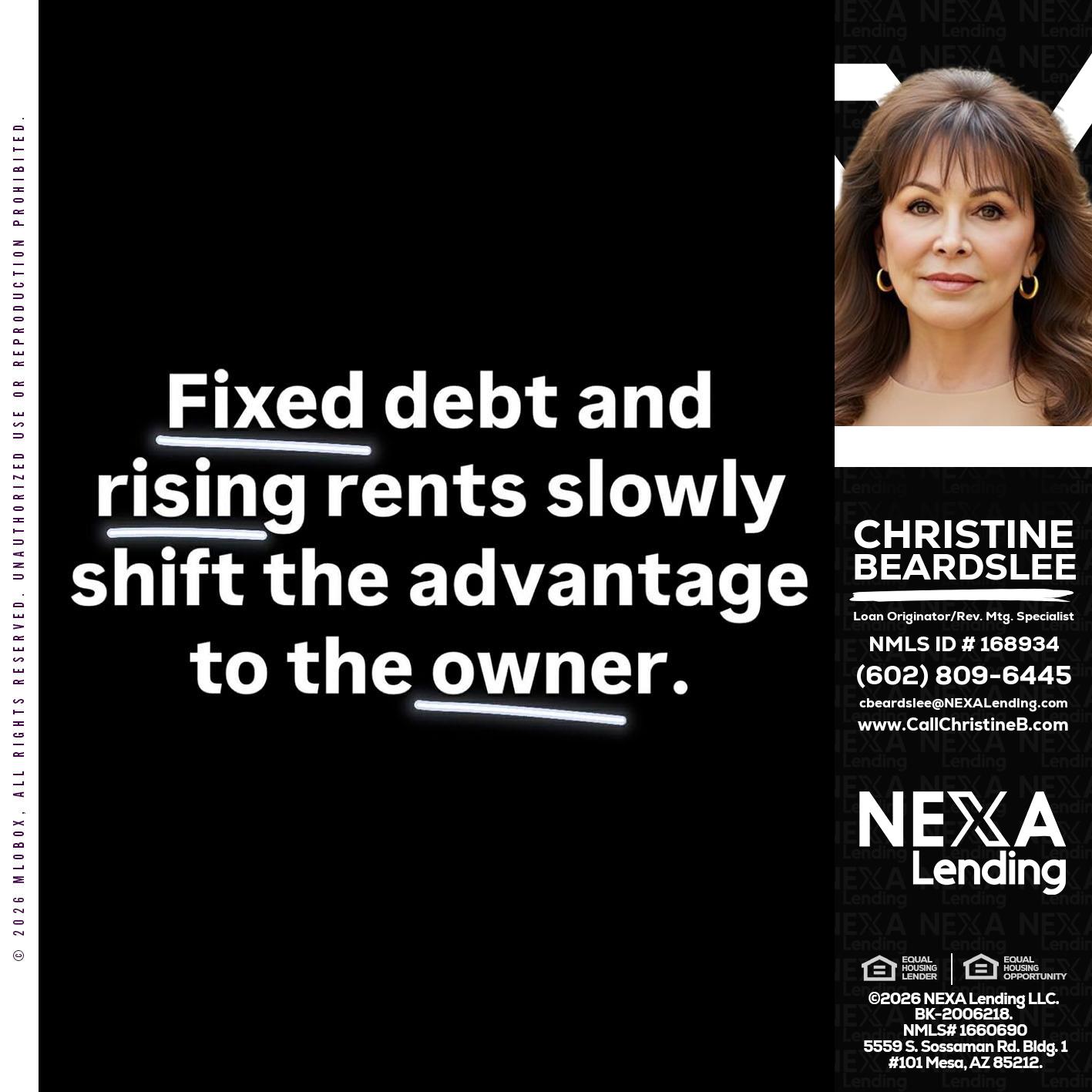 FIXED DEBT - Christine Beardslee -MLO/Executive Partner/National Recruiter/Faster/Easier/Better Rates