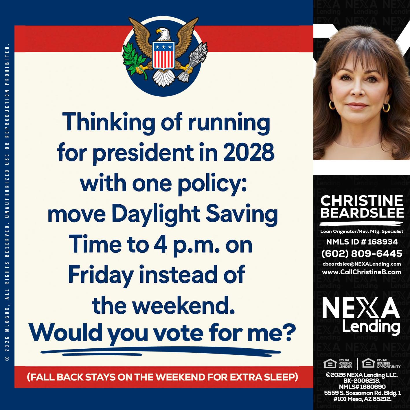 THINKING OF RUNING - Christine Beardslee -MLO/Executive Partner/National Recruiter/Faster/Easier/Better Rates