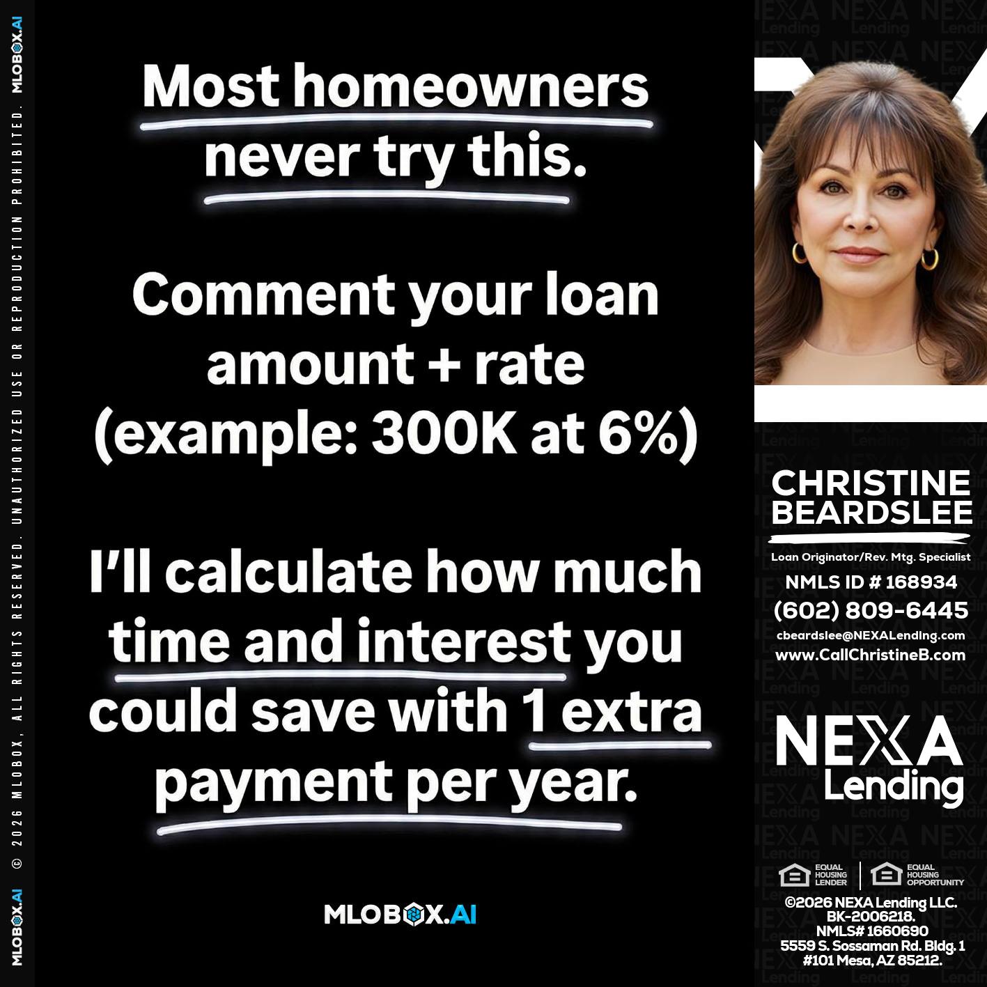 most owners - Christine Beardslee -MLO/Executive Partner/National Recruiter/Faster/Easier/Better Rates