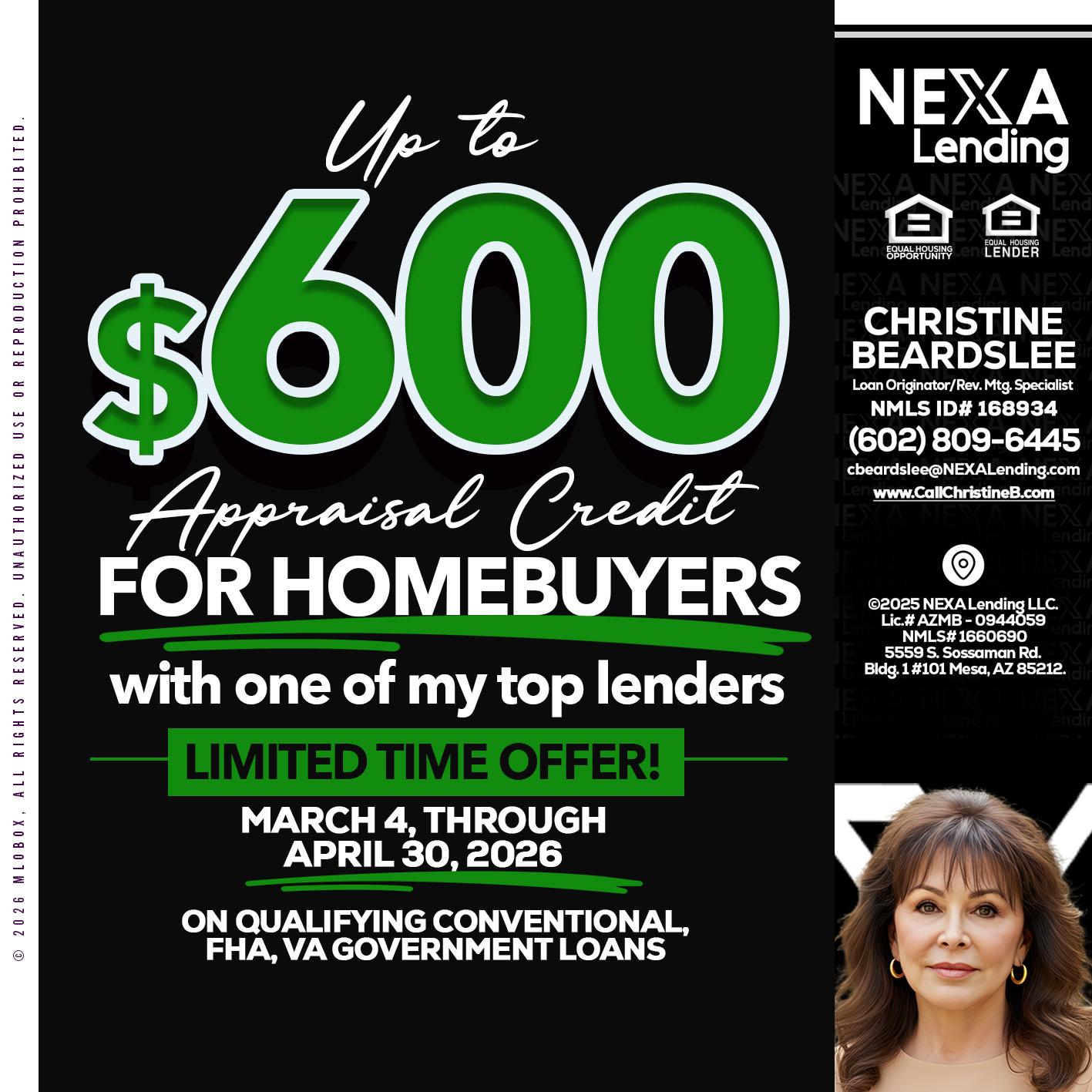 UP TO 600 - Christine Beardslee -MLO/Executive Partner/National Recruiter/Faster/Easier/Better Rates