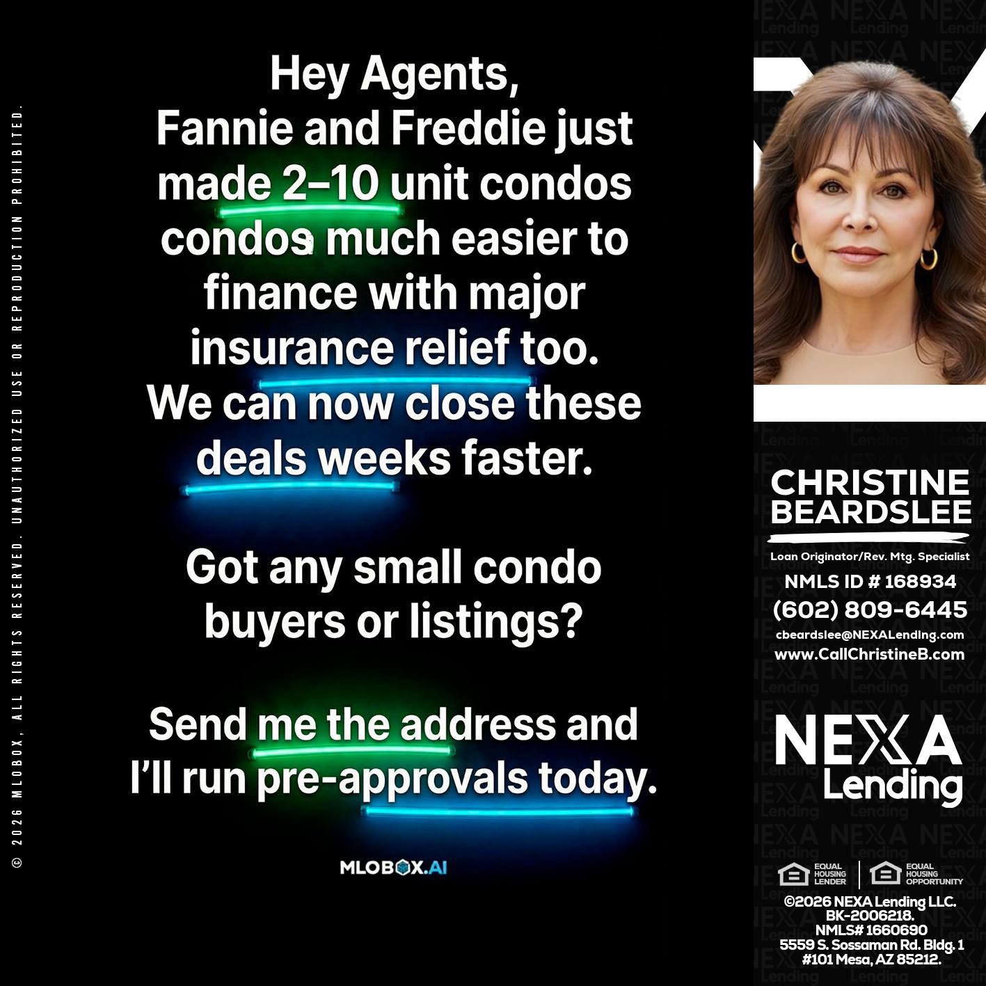 HEY AGENTS - Christine Beardslee -MLO/Executive Partner/National Recruiter/Faster/Easier/Better Rates
