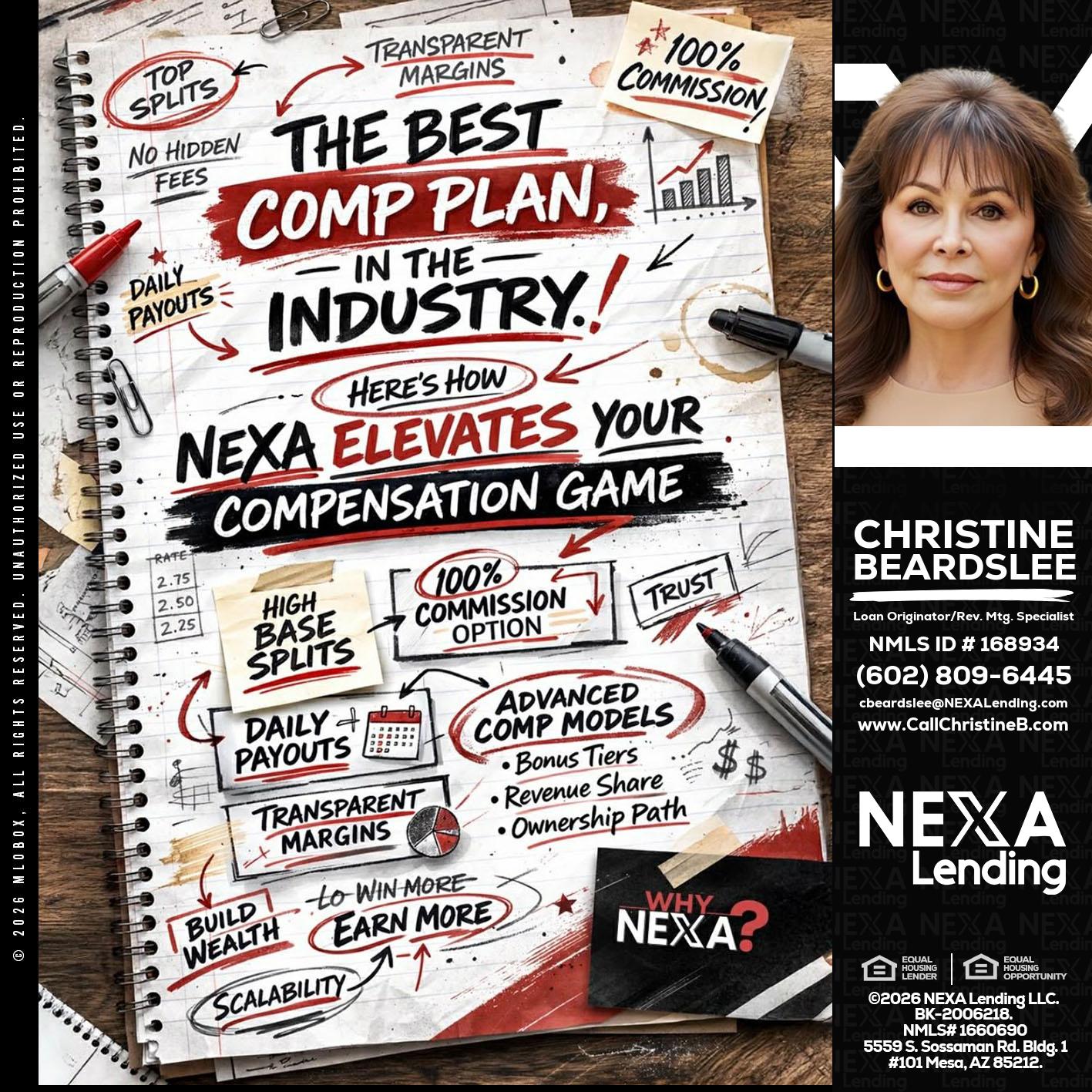 THE BEST COMP - Christine Beardslee -MLO/Executive Partner/National Recruiter/Faster/Easier/Better Rates