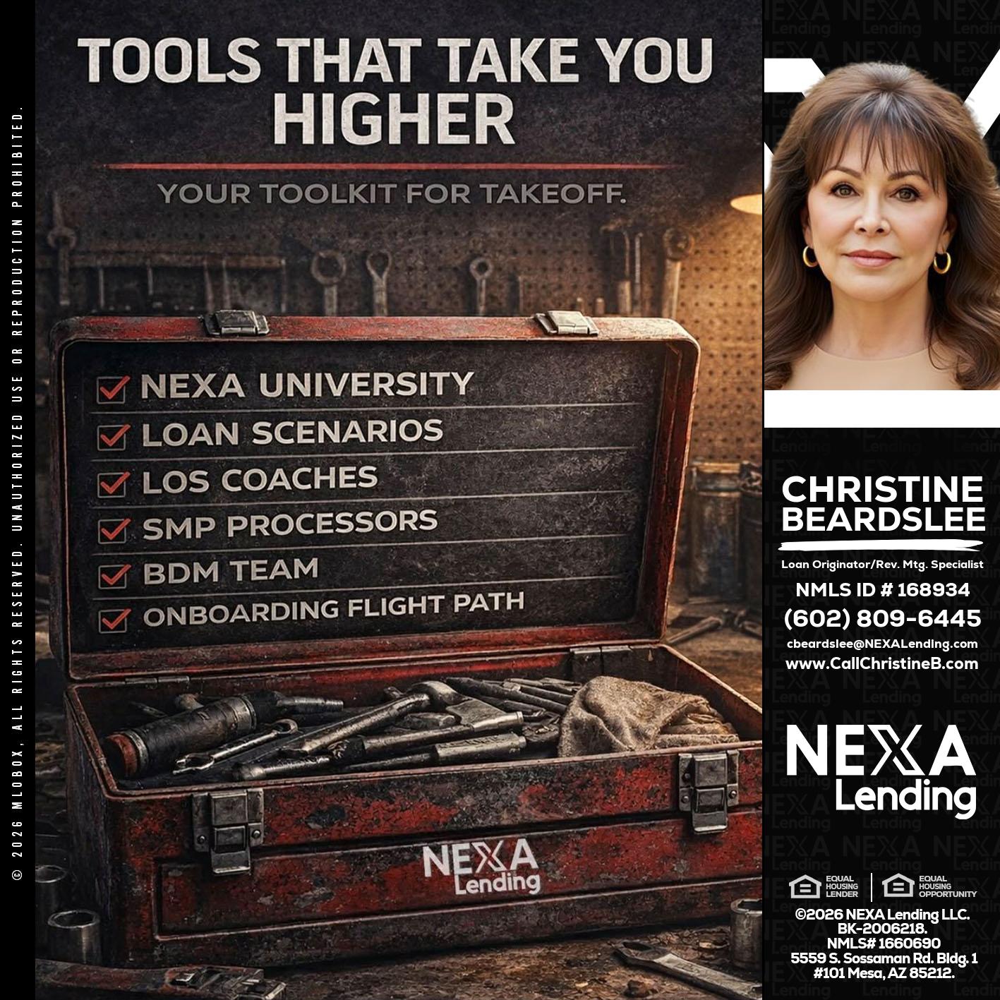 TOOLS THAT - Christine Beardslee -MLO/Executive Partner/National Recruiter/Faster/Easier/Better Rates