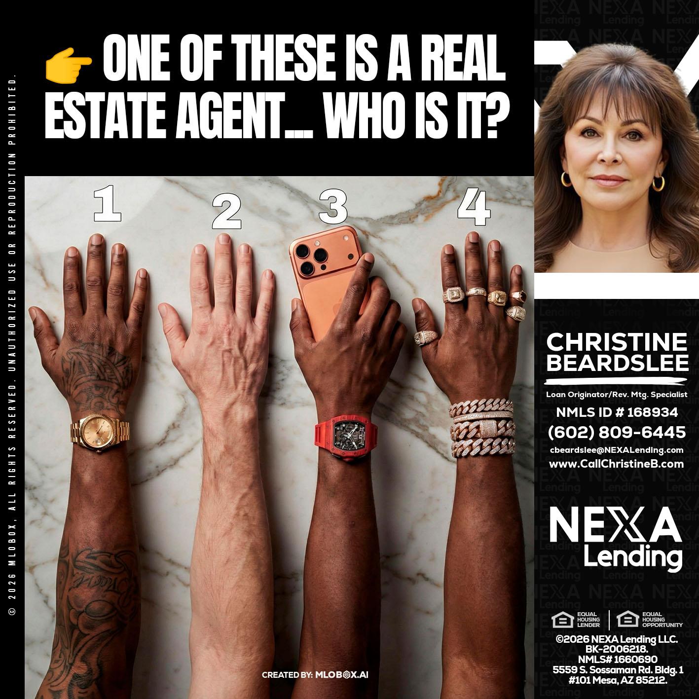 ONE OF THESE - Christine Beardslee -MLO/Executive Partner/National Recruiter/Faster/Easier/Better Rates