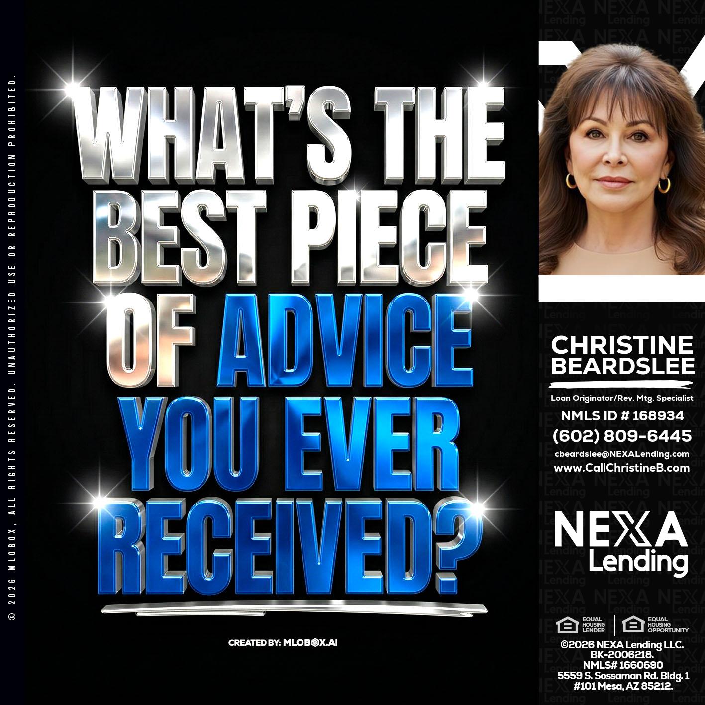 WHATS THE BEST - Christine Beardslee -MLO/Executive Partner/National Recruiter/Faster/Easier/Better Rates