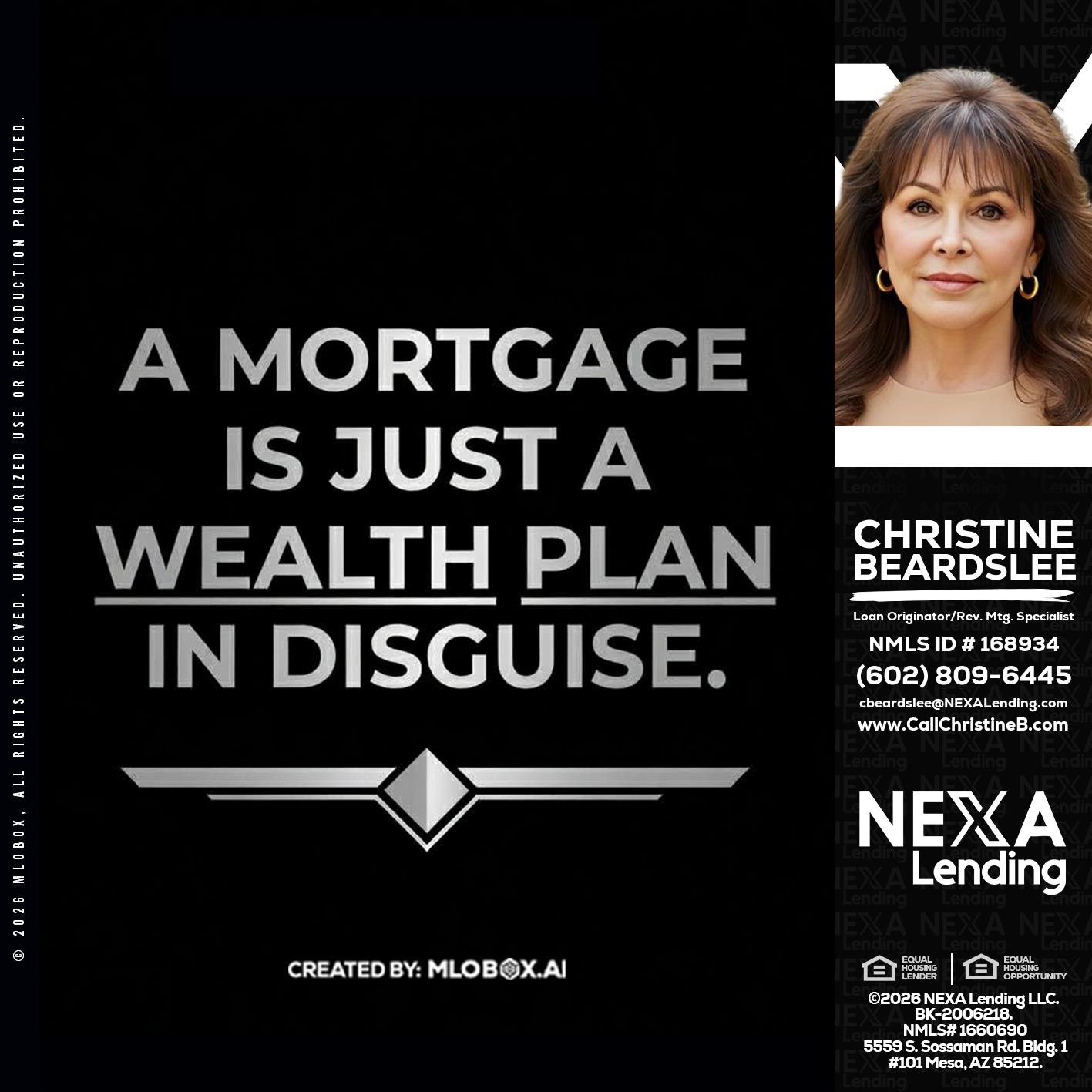 a mortgage is just - Christine Beardslee -MLO/Executive Partner/National Recruiter/Faster/Easier/Better Rates