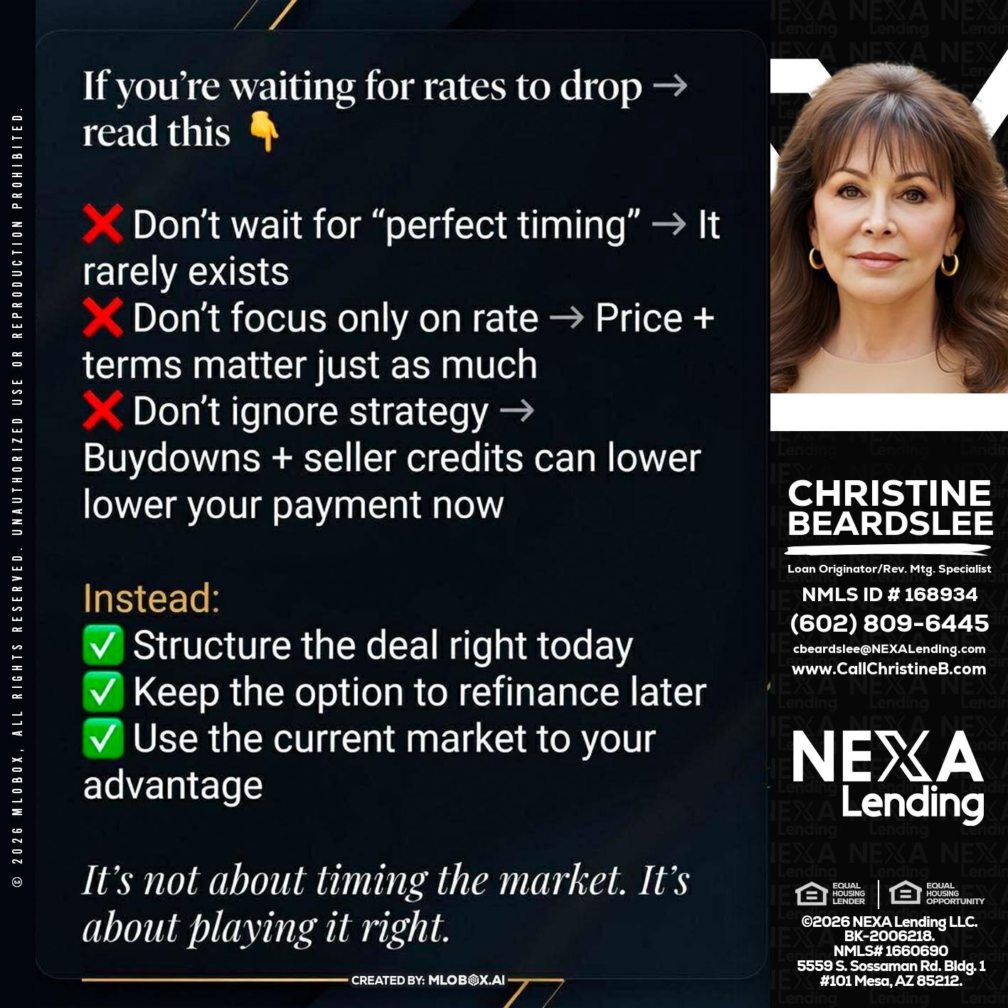 IF YOU ARE - Christine Beardslee -MLO/Executive Partner/National Recruiter/Faster/Easier/Better Rates