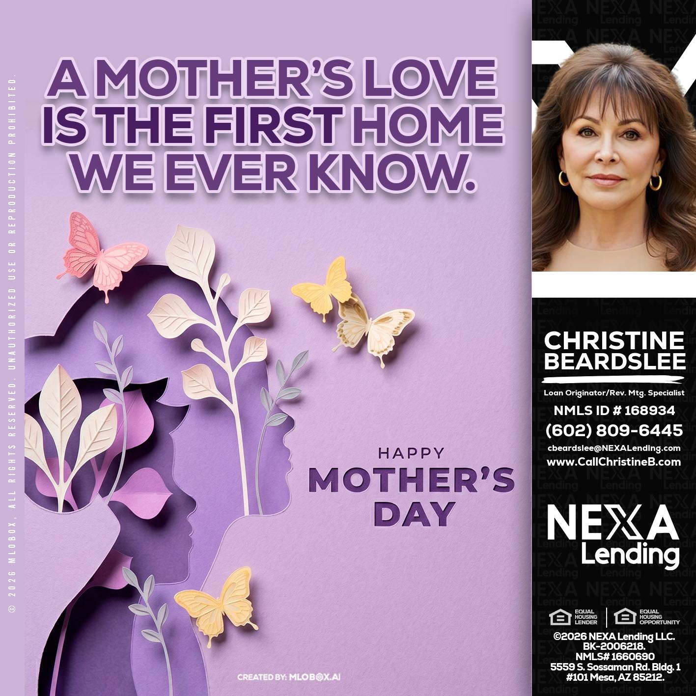 MOTHERS DAY - Christine Beardslee -MLO/Executive Partner/National Recruiter/Faster/Easier/Better Rates