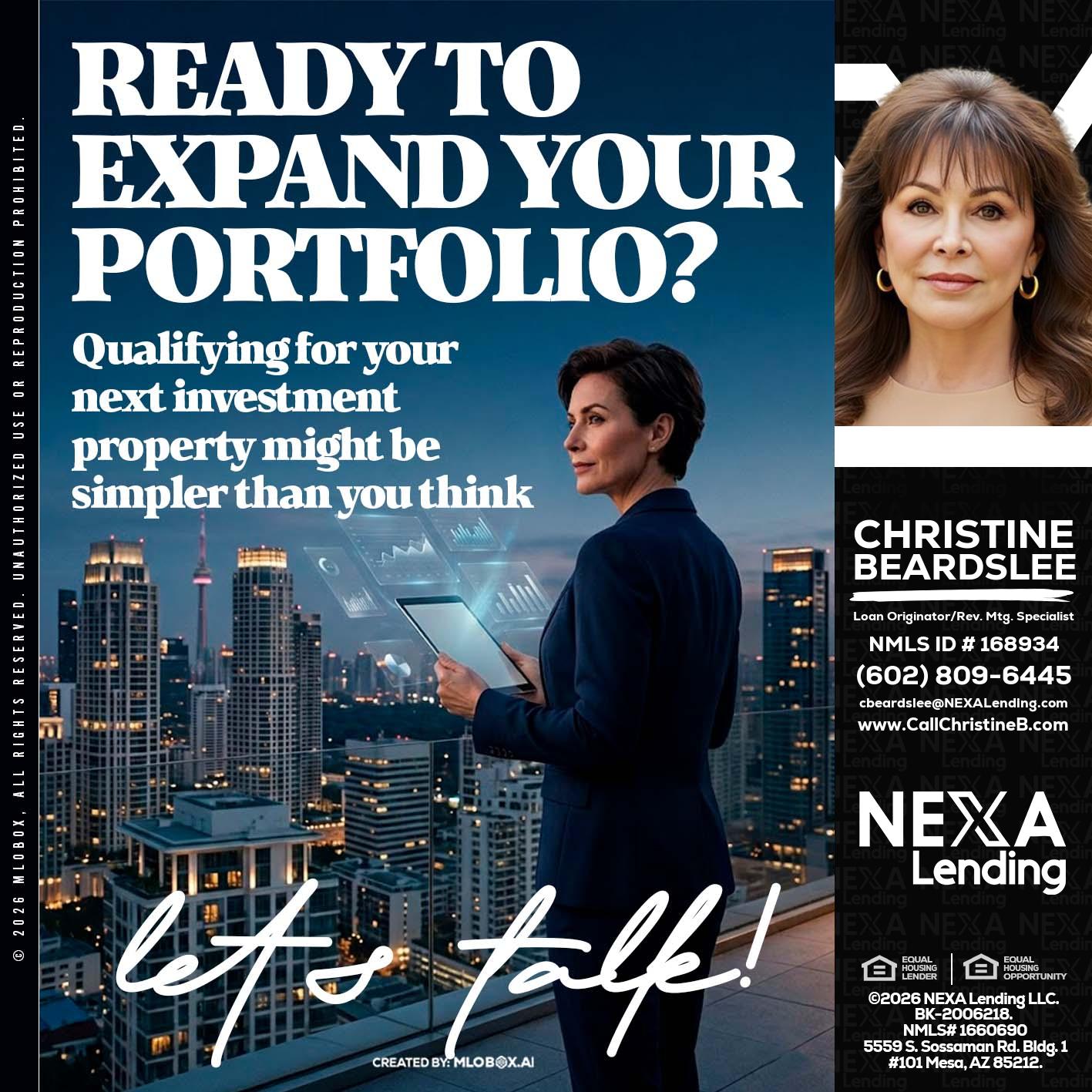 READY TO EXPAND - Christine Beardslee -MLO/Executive Partner/National Recruiter/Faster/Easier/Better Rates