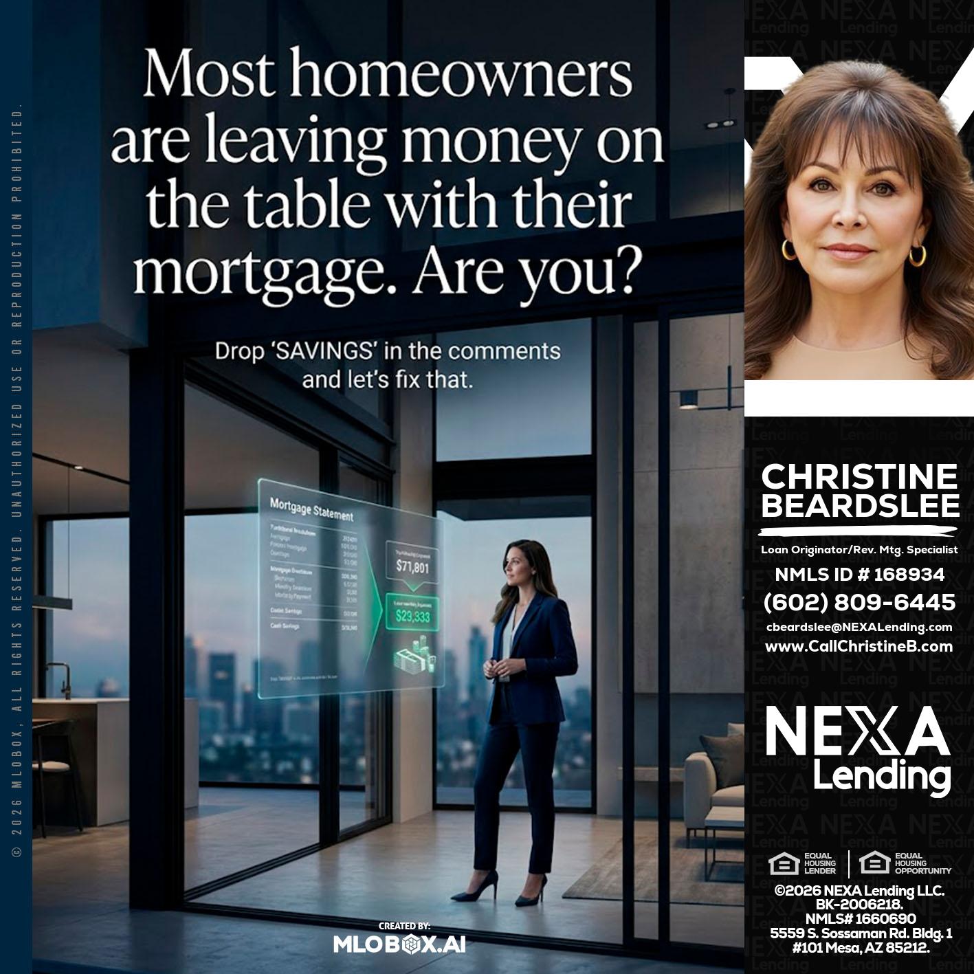 MOST OWNERS - Christine Beardslee -MLO/Executive Partner/National Recruiter/Faster/Easier/Better Rates