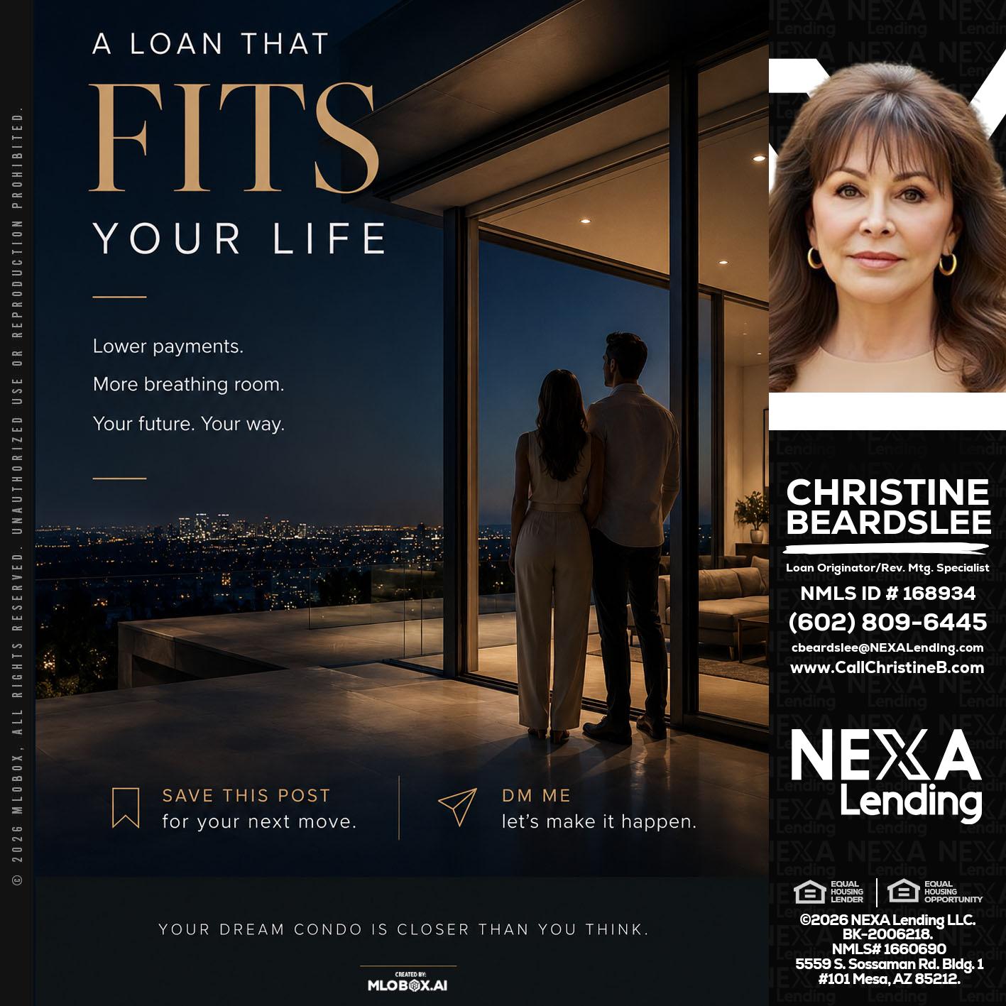 LOANS THAT FIT - Christine Beardslee -MLO/Executive Partner/National Recruiter/Faster/Easier/Better Rates