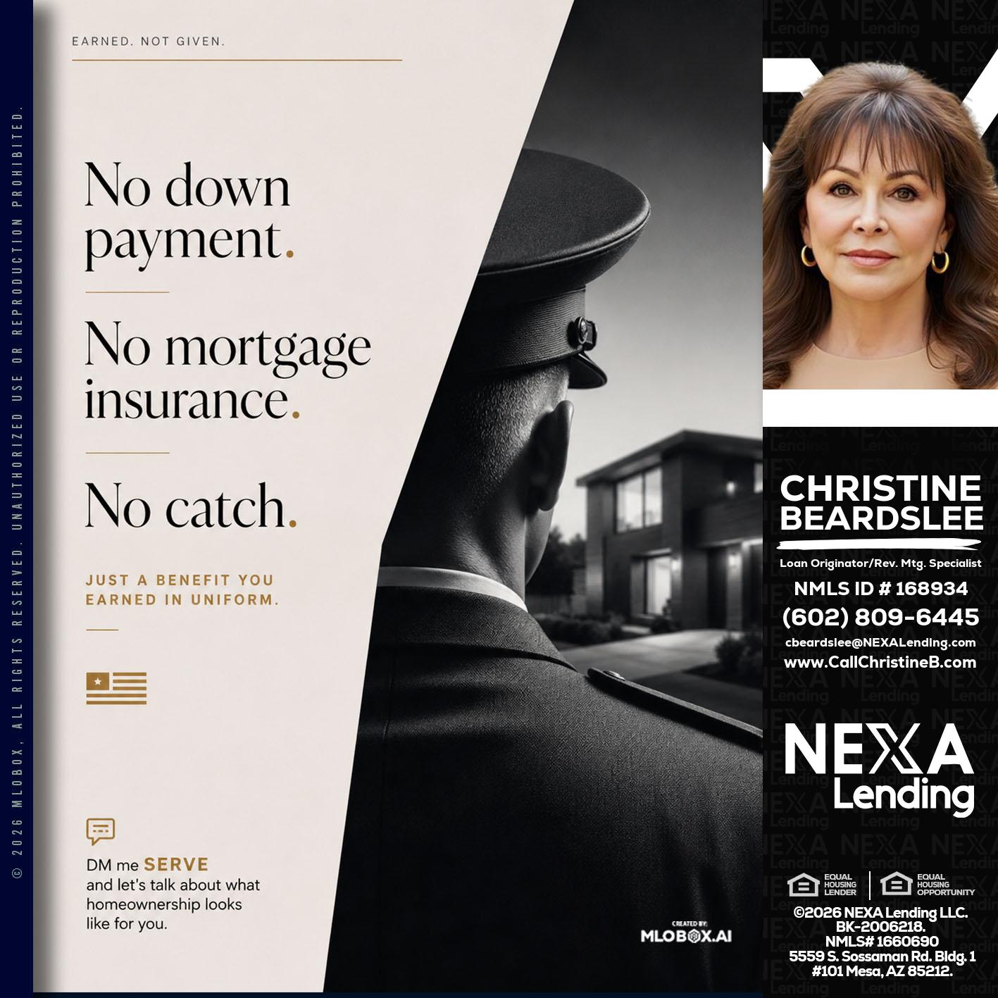 NO DOWN PAYMENT - Christine Beardslee -MLO/Executive Partner/National Recruiter/Faster/Easier/Better Rates