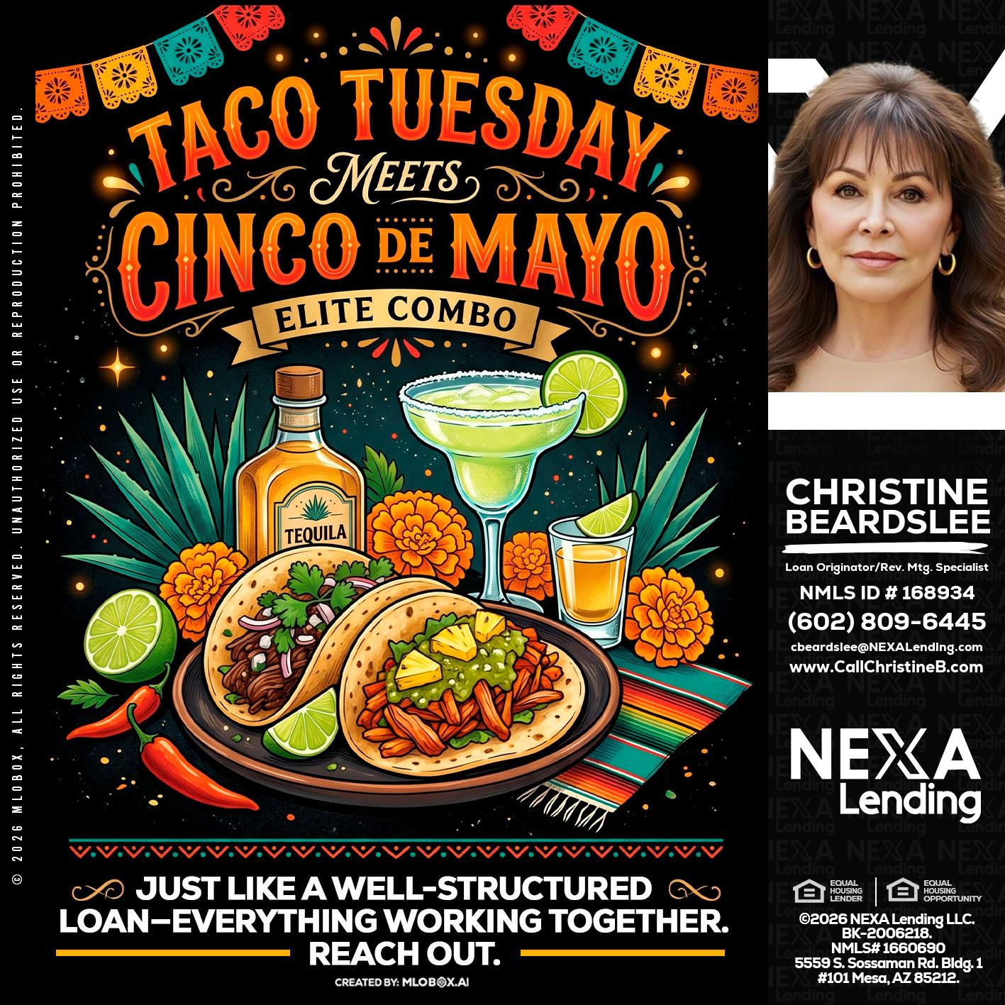 TACO TUESDAY - Christine Beardslee -MLO/Executive Partner/National Recruiter/Faster/Easier/Better Rates