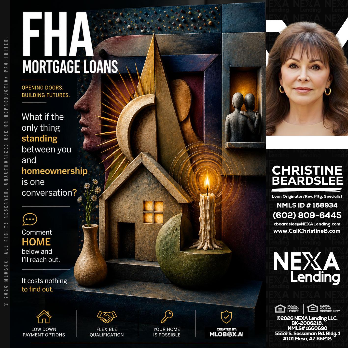 FHA - Christine Beardslee -MLO/Executive Partner/National Recruiter/Faster/Easier/Better Rates