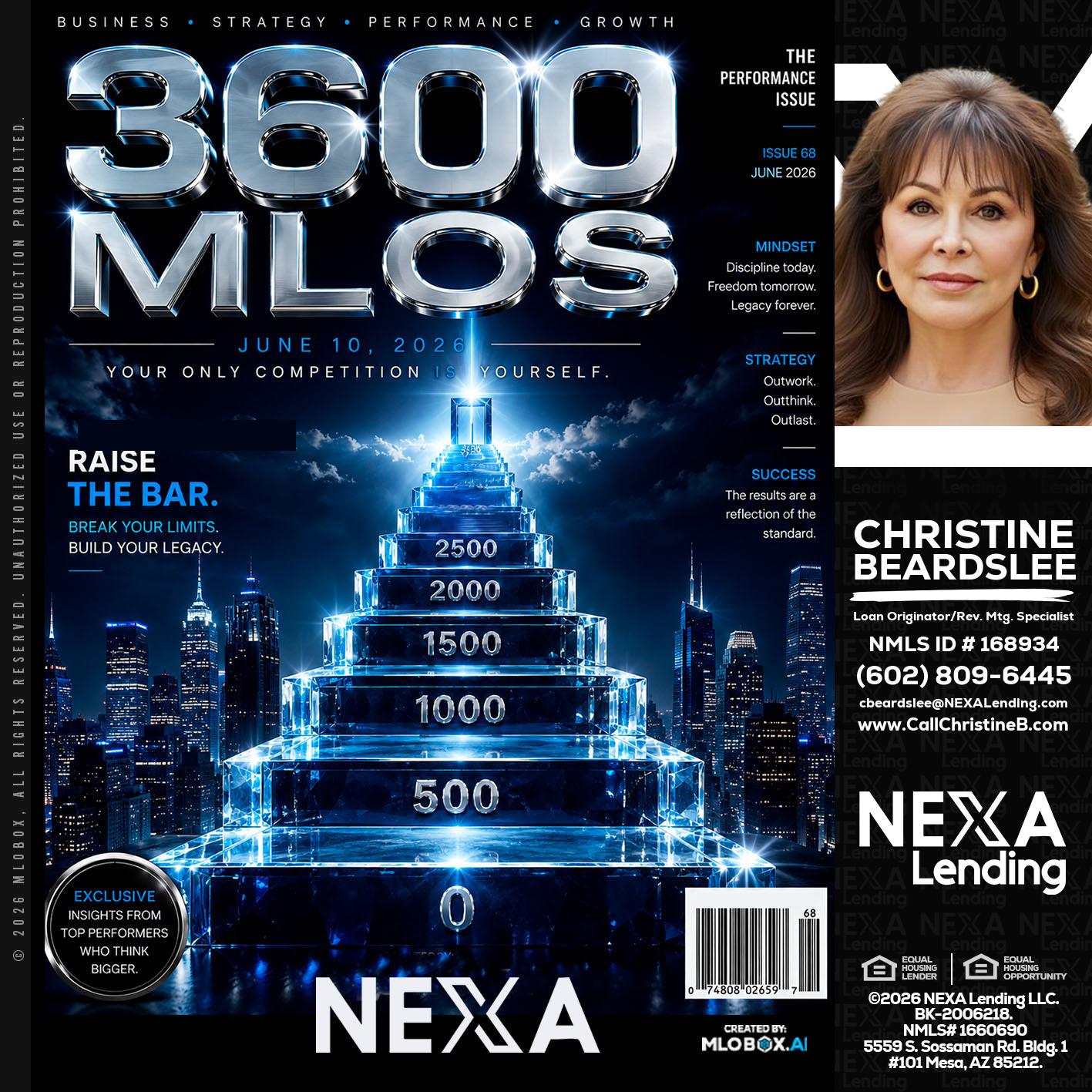 3600 MLOs - Christine Beardslee -MLO/Executive Partner/National Recruiter/Faster/Easier/Better Rates
