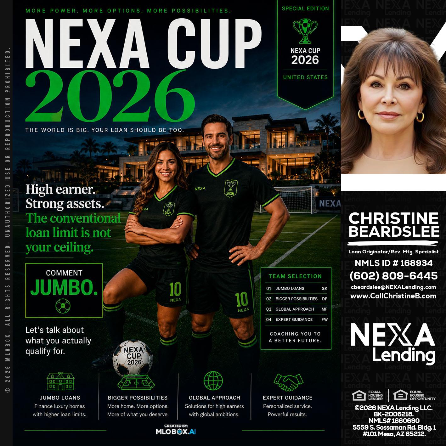 NEXA CUP 2026 - Christine Beardslee -MLO/Executive Partner/National Recruiter/Faster/Easier/Better Rates