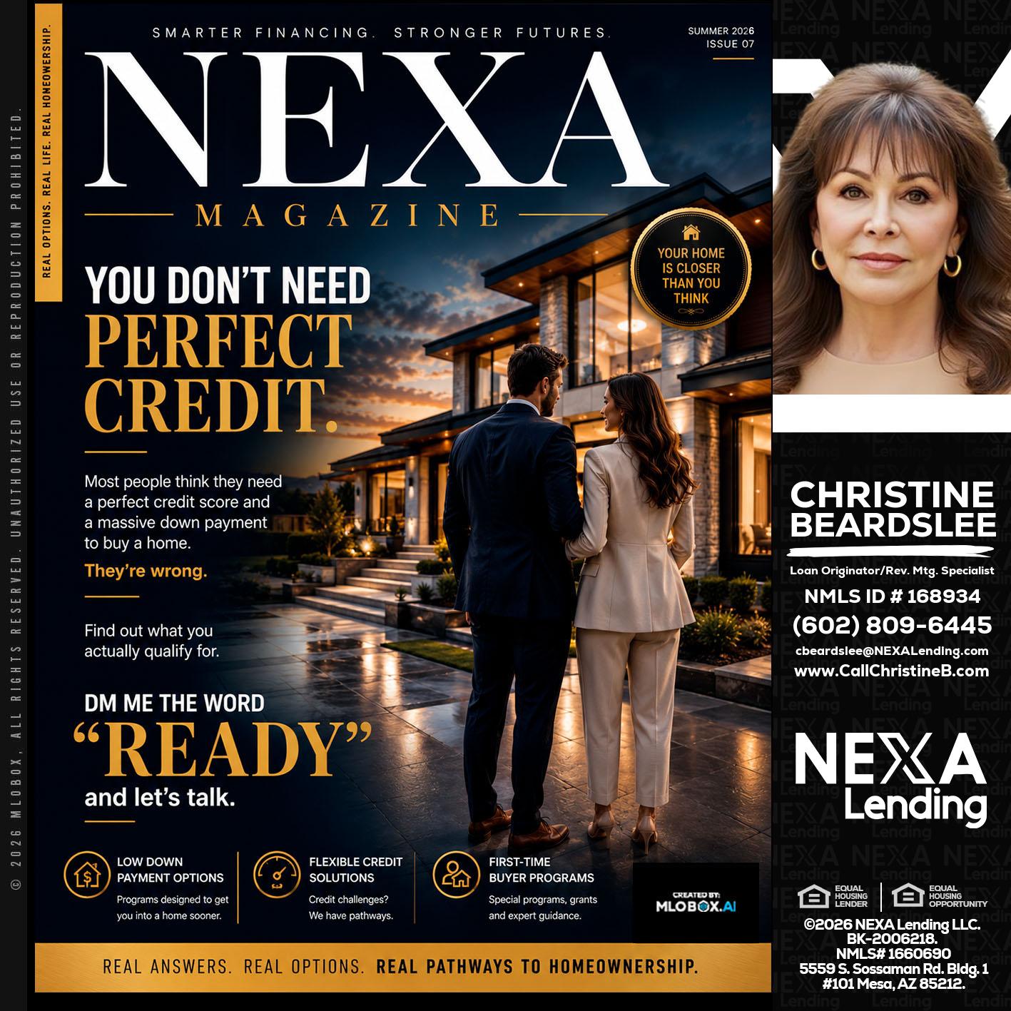 NEXA MAGAZINE - Christine Beardslee -MLO/Executive Partner/National Recruiter/Faster/Easier/Better Rates
